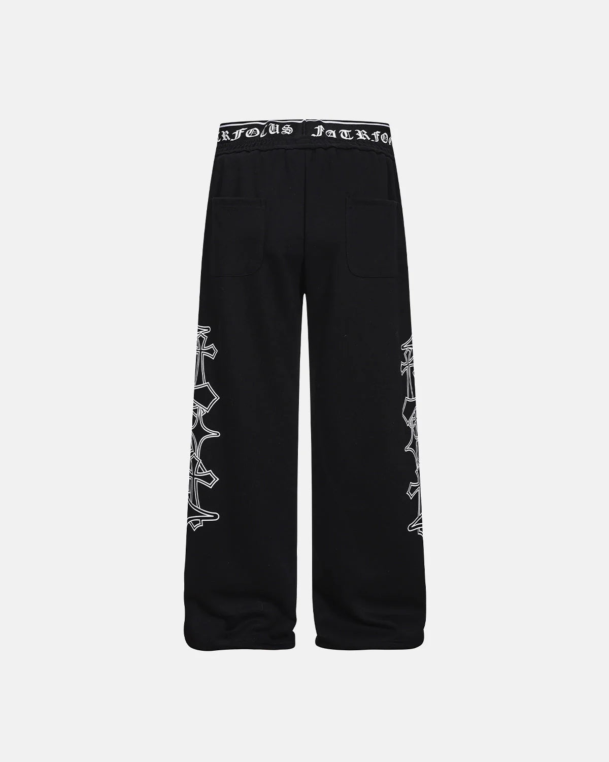 Omygoods Gothic Layered Baggy Sweatpants