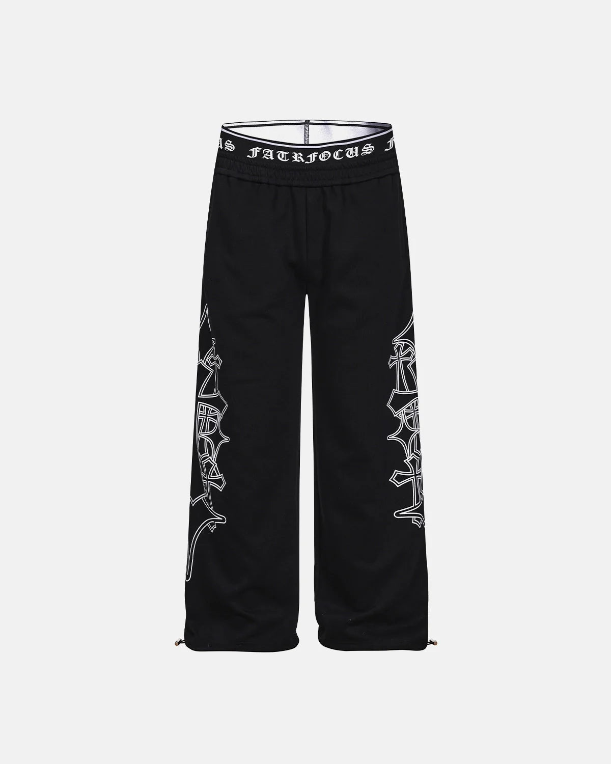 Omygoods Gothic Layered Baggy Sweatpants