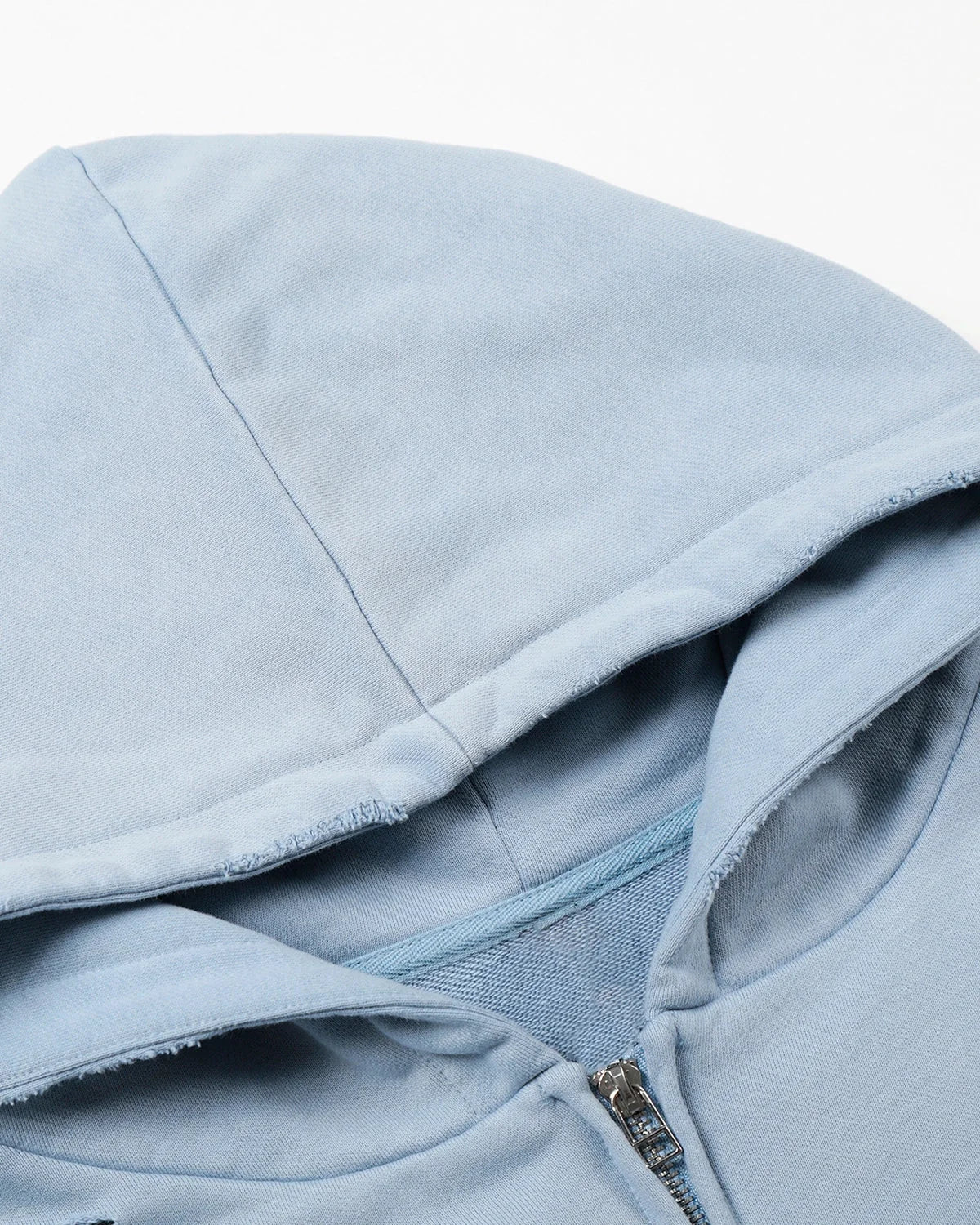 Omygoods Graffiti Character Distressed Washed Zip Hoodie