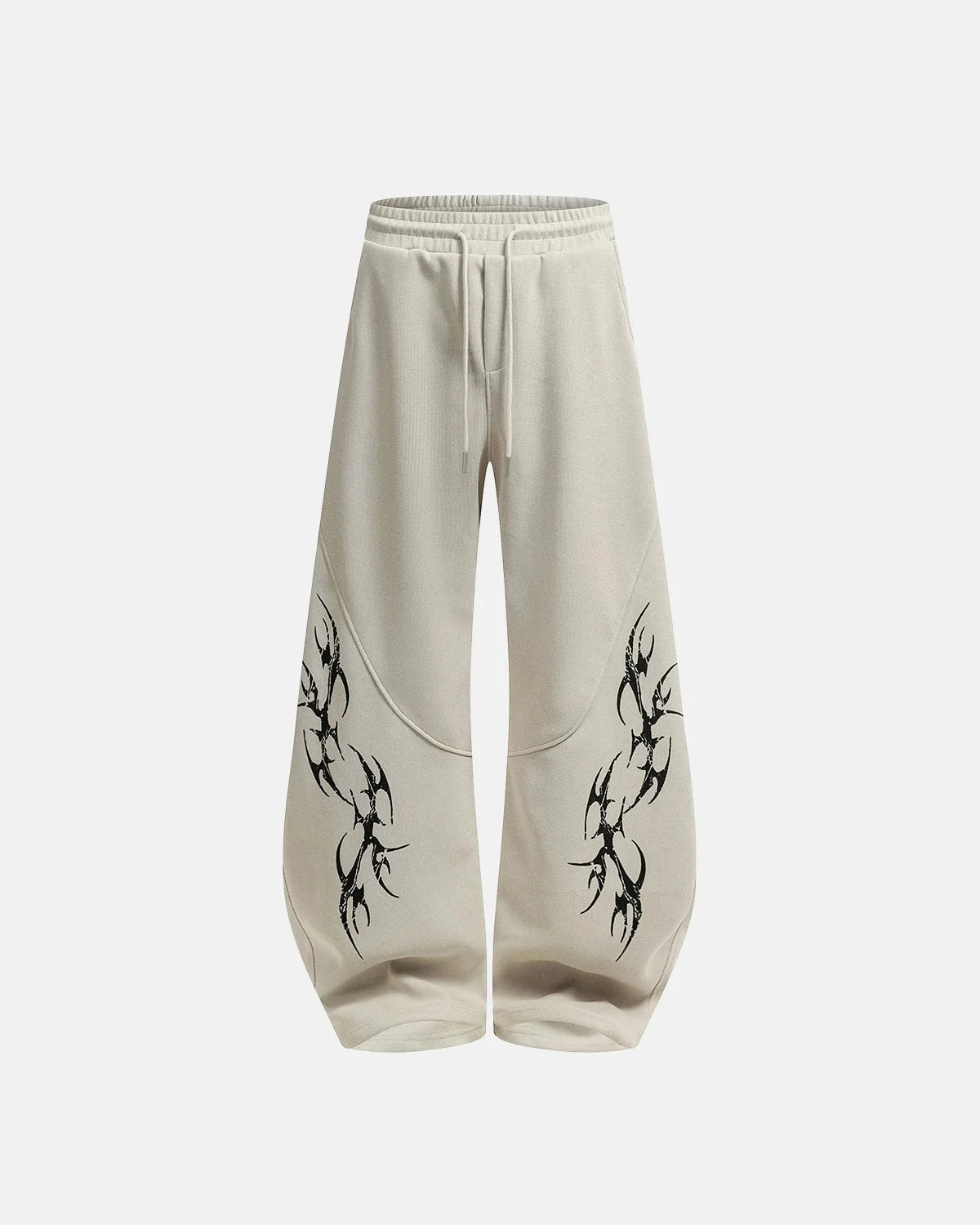 Omygoods Graphic Boxy Zip Up Hoodie