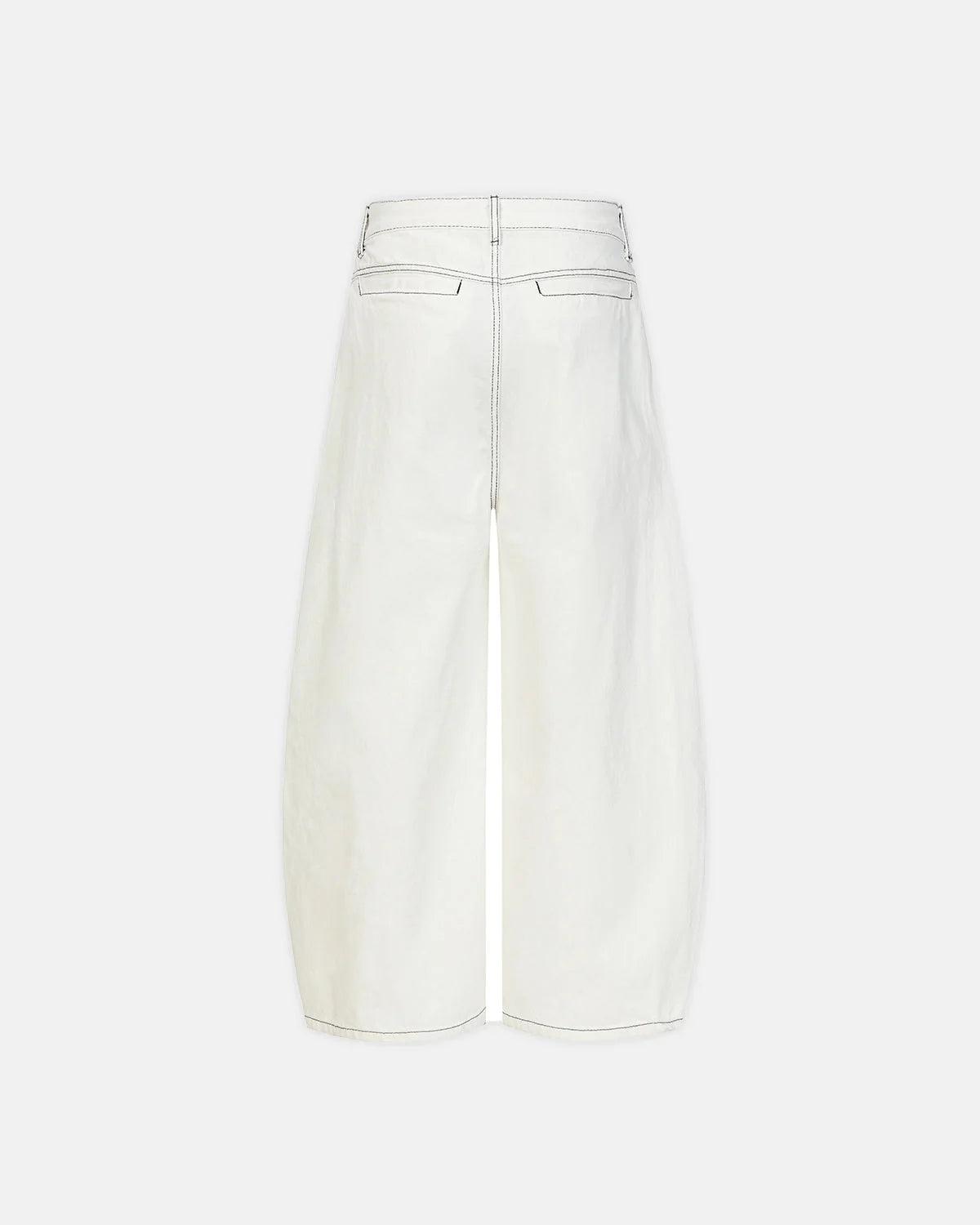 Omygoods Graphic Embroidered Washed Barrel Jeans
