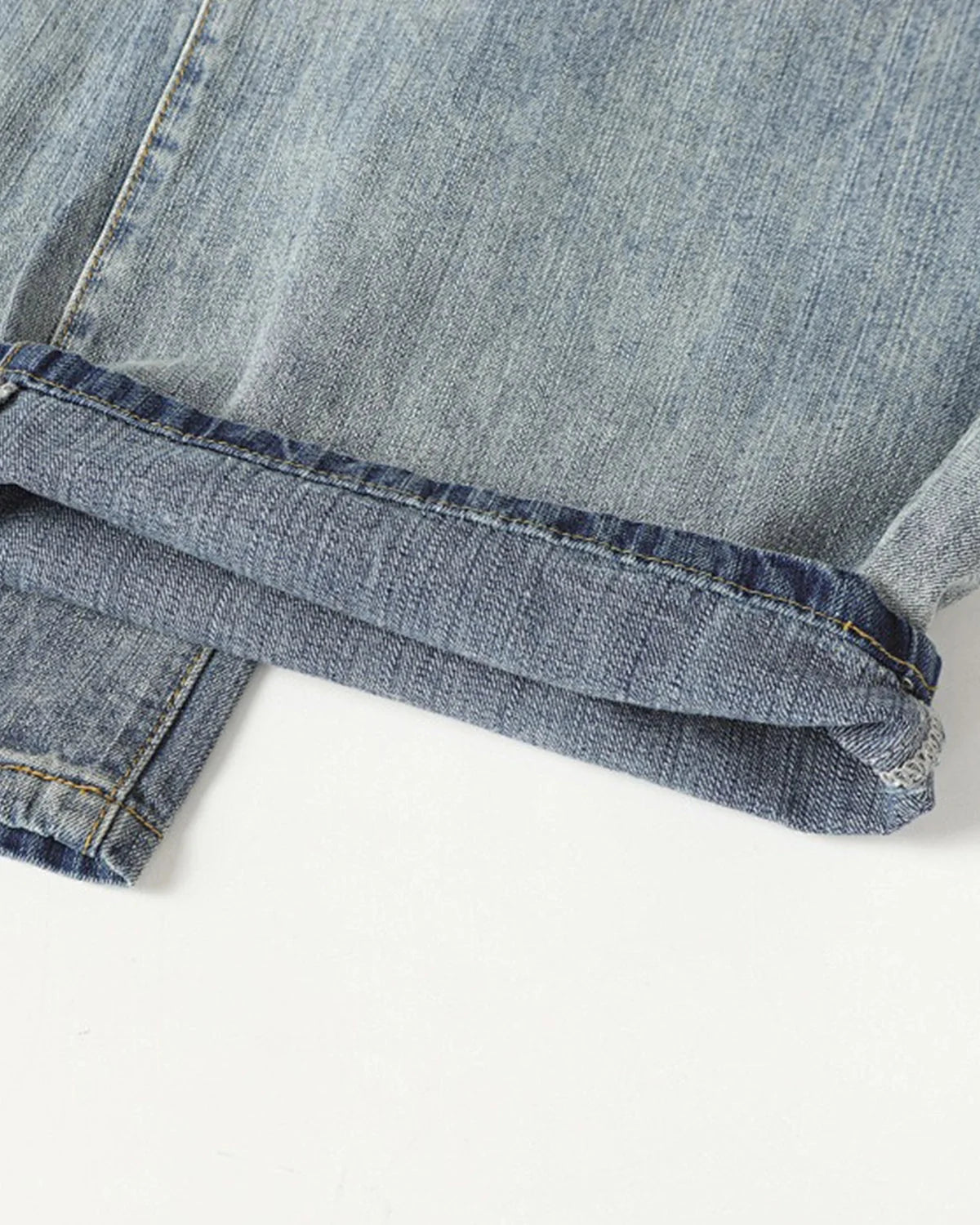 Omygoods Graphic Embroidered Washed Barrel Jeans