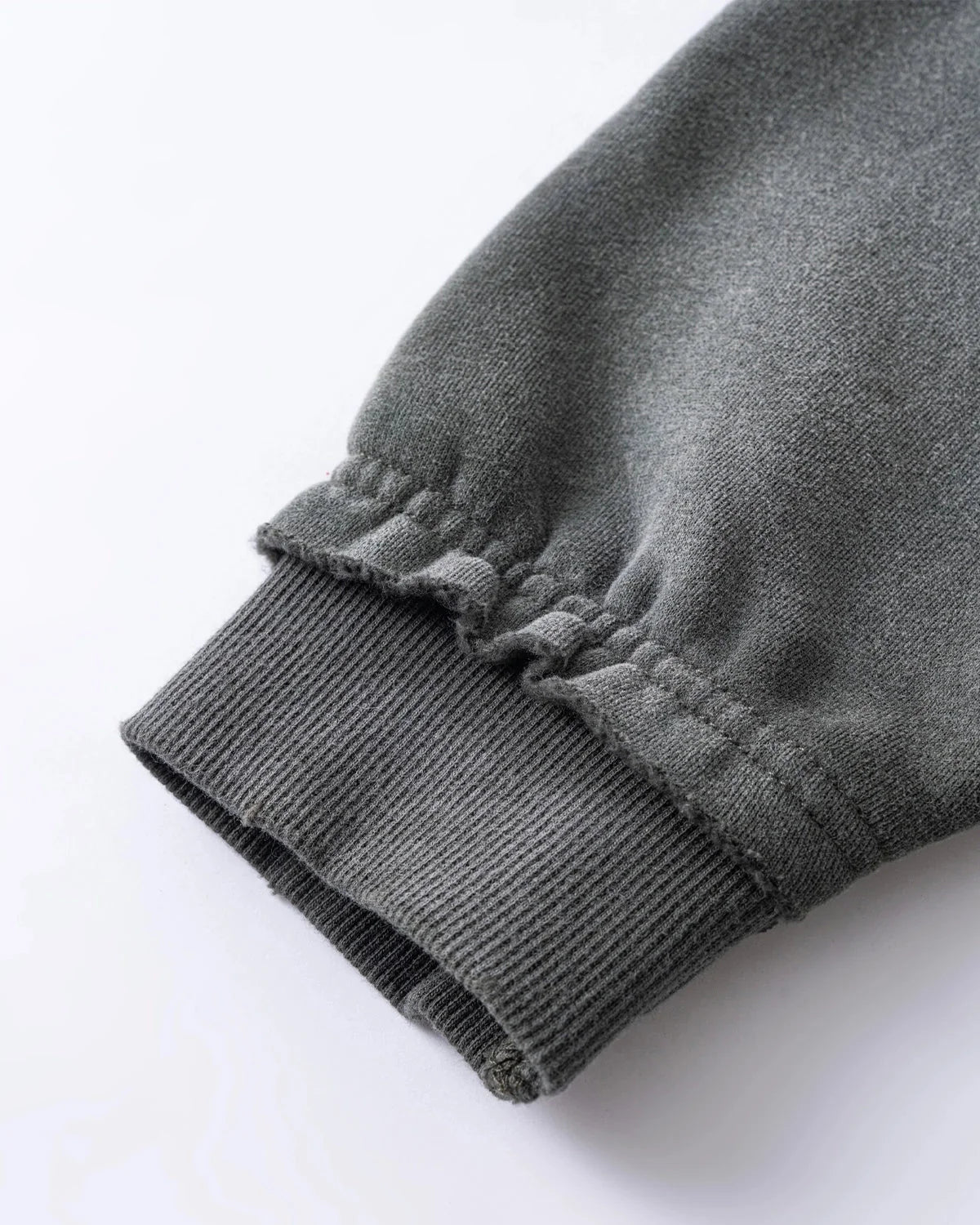 Omygoods Graphic Ripped Washed Zip Up Hoodie
