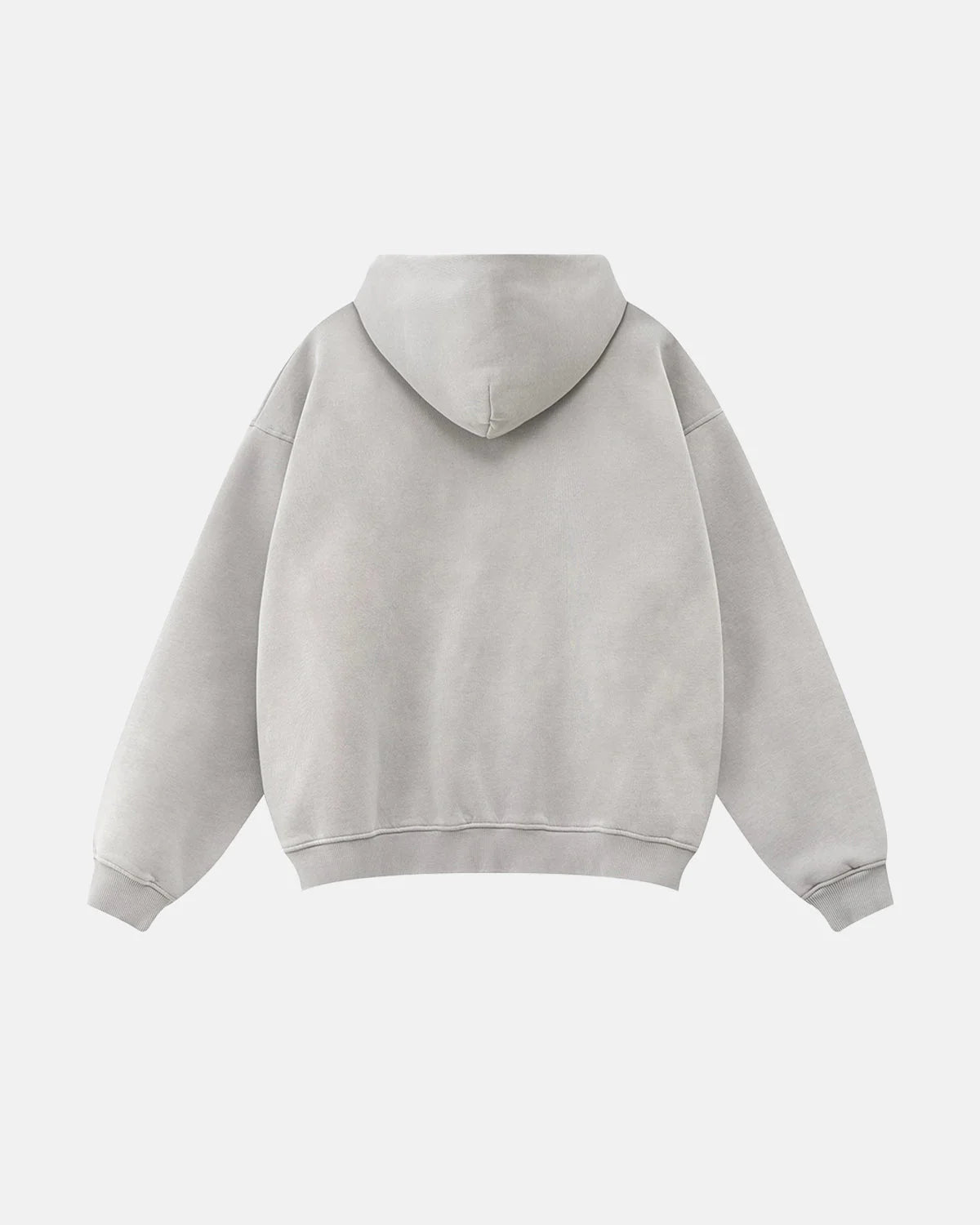 Omygoods Graphic Washed Zip Up Hoodie