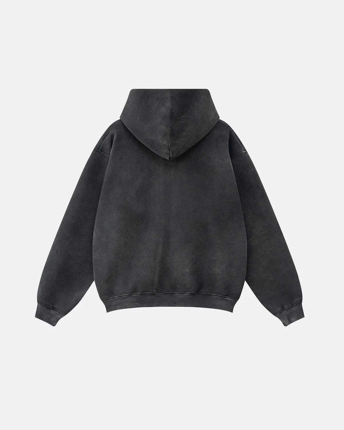 Omygoods Graphic Washed Zip Up Hoodie