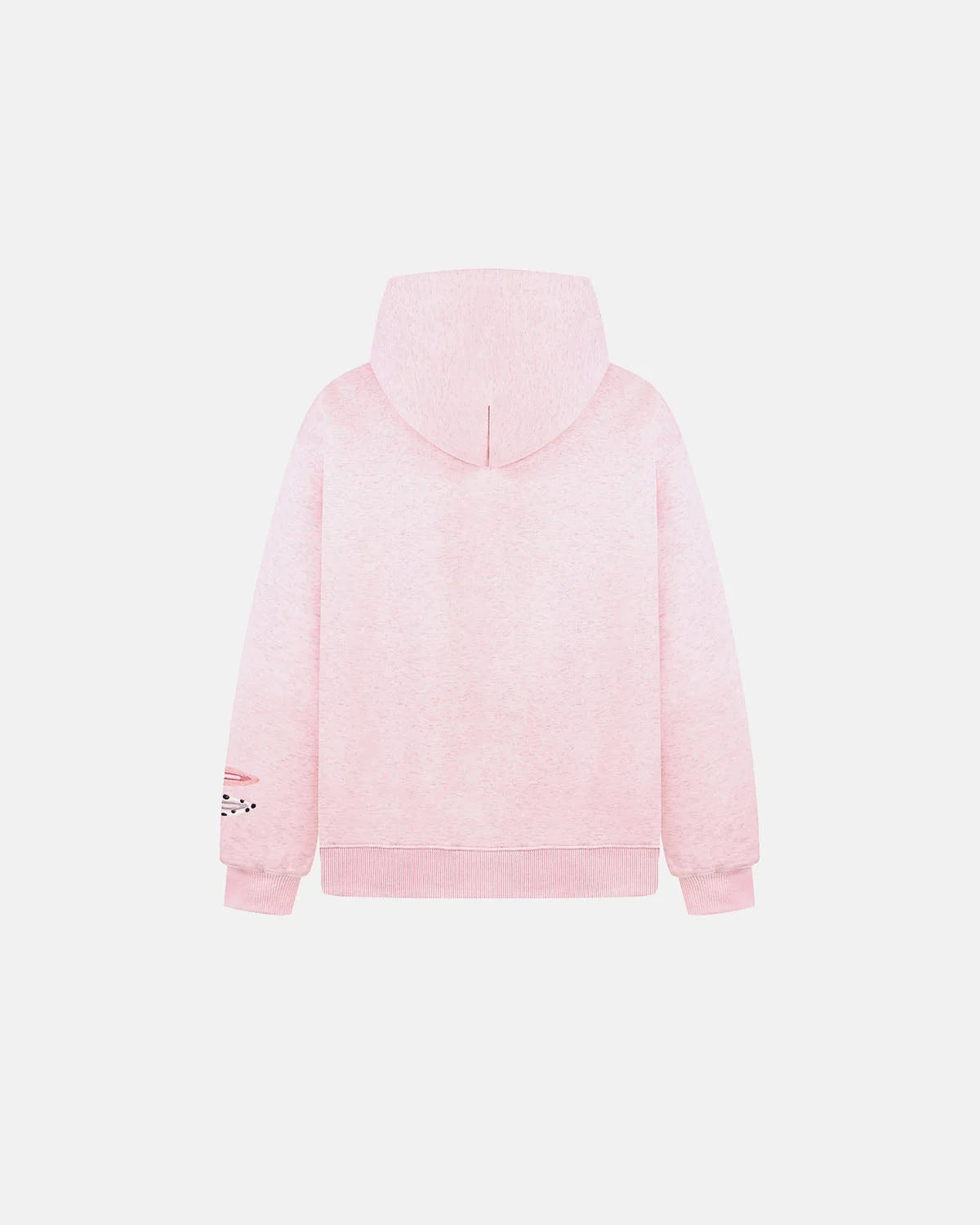 Omygoods Hair Clip Patch Zip Up Hoodie