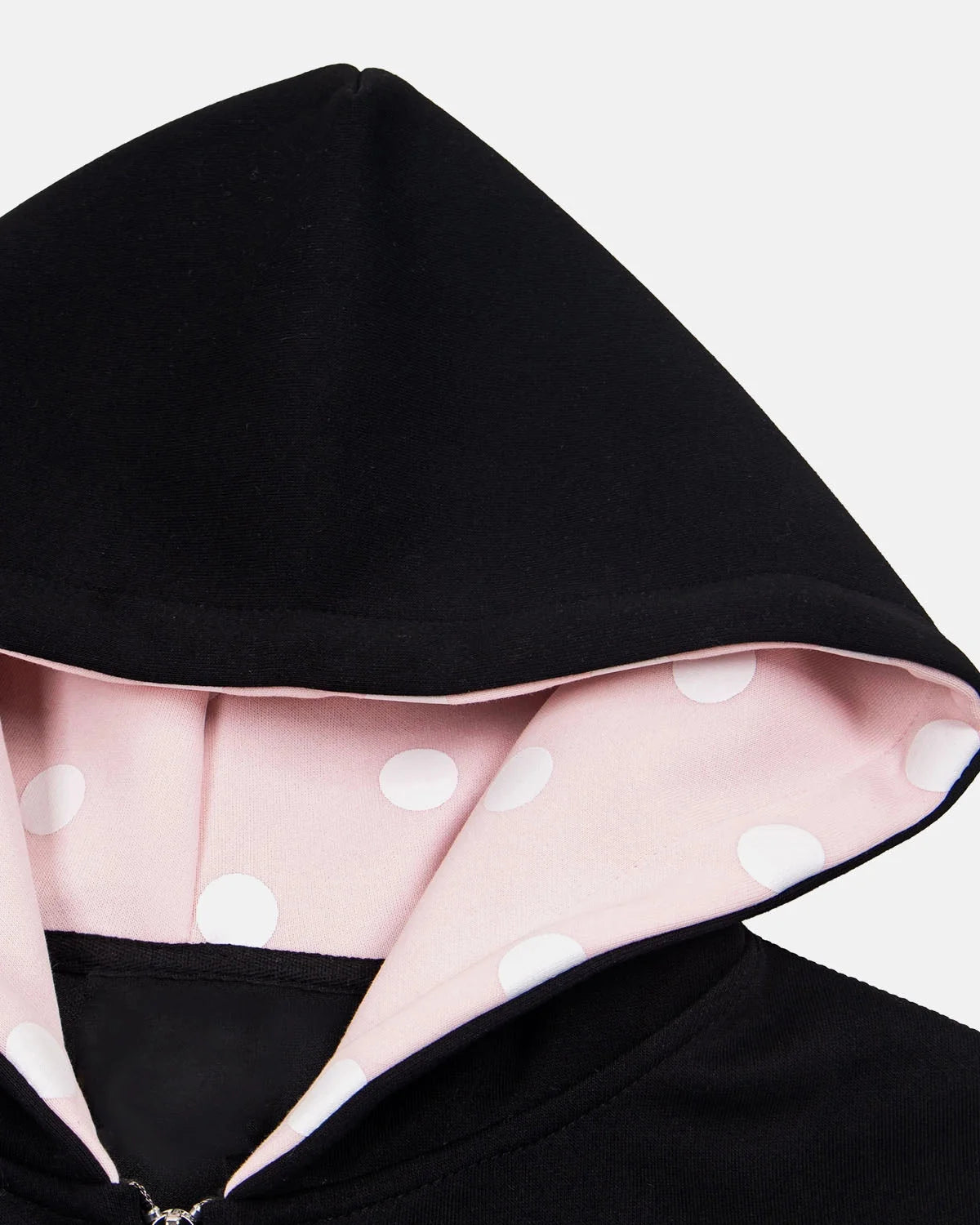 Omygoods Hair Clip Patch Zip Up Hoodie