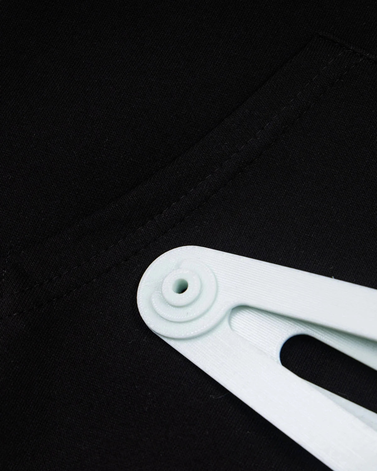 Omygoods Hair Clip Patch Zip Up Hoodie