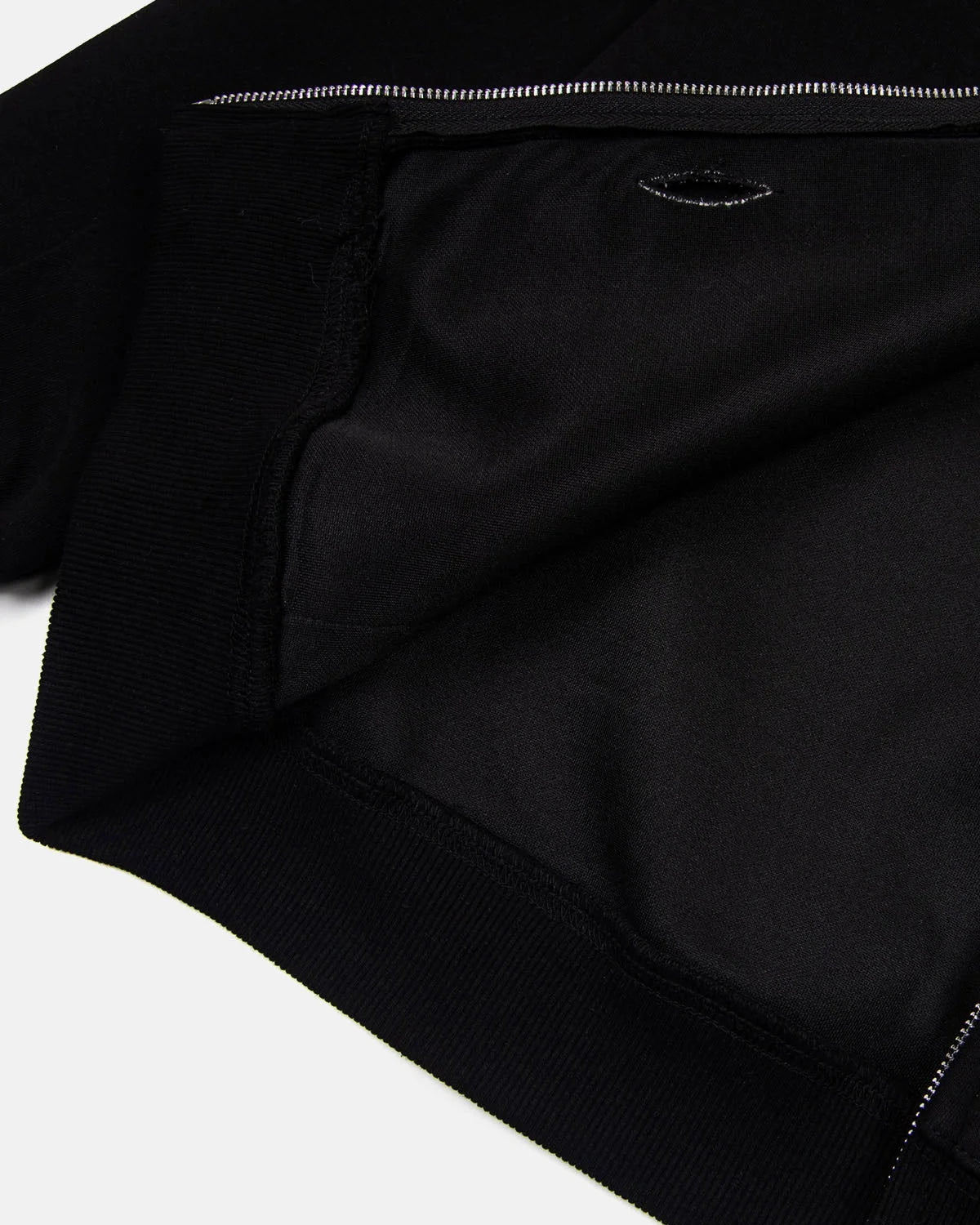 Omygoods Hair Clip Patch Zip Up Hoodie