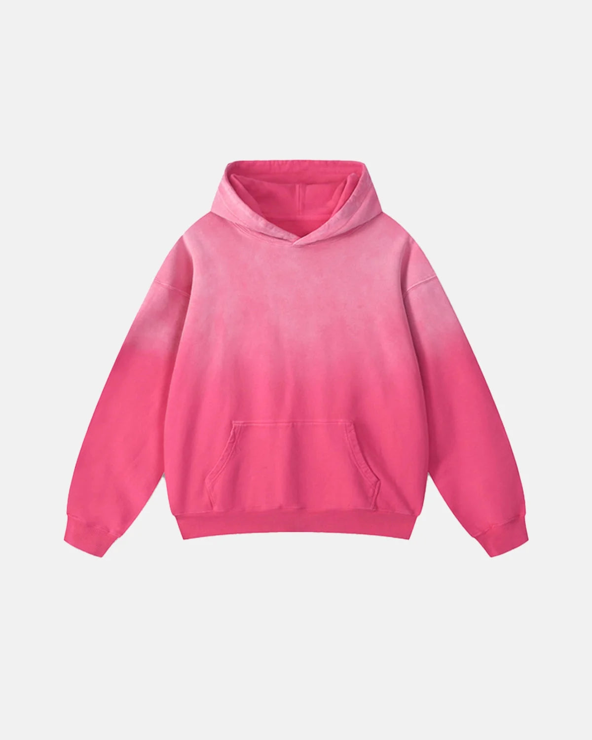 Omygoods Blue Acid Wash Oversized Hoodie