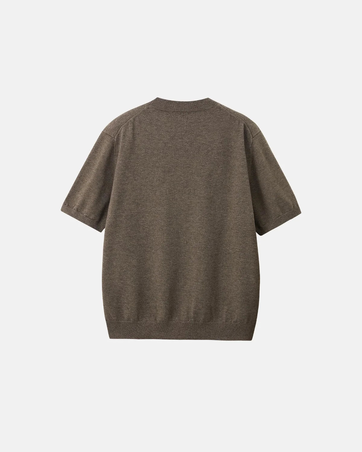 Omygoods Knitwear Short-Sleeved Crewneck Sweater