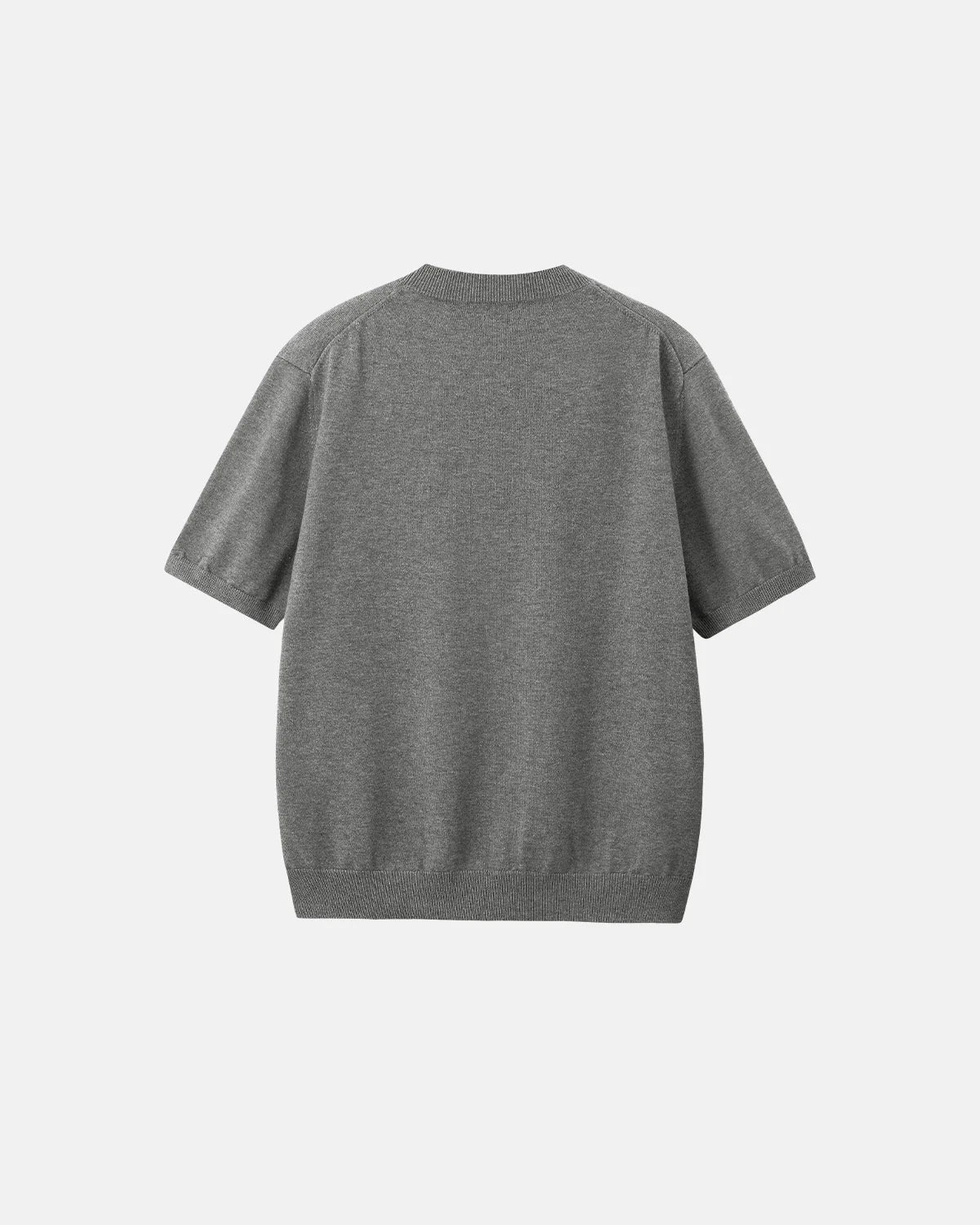 Omygoods Knitwear Short-Sleeved Crewneck Sweater