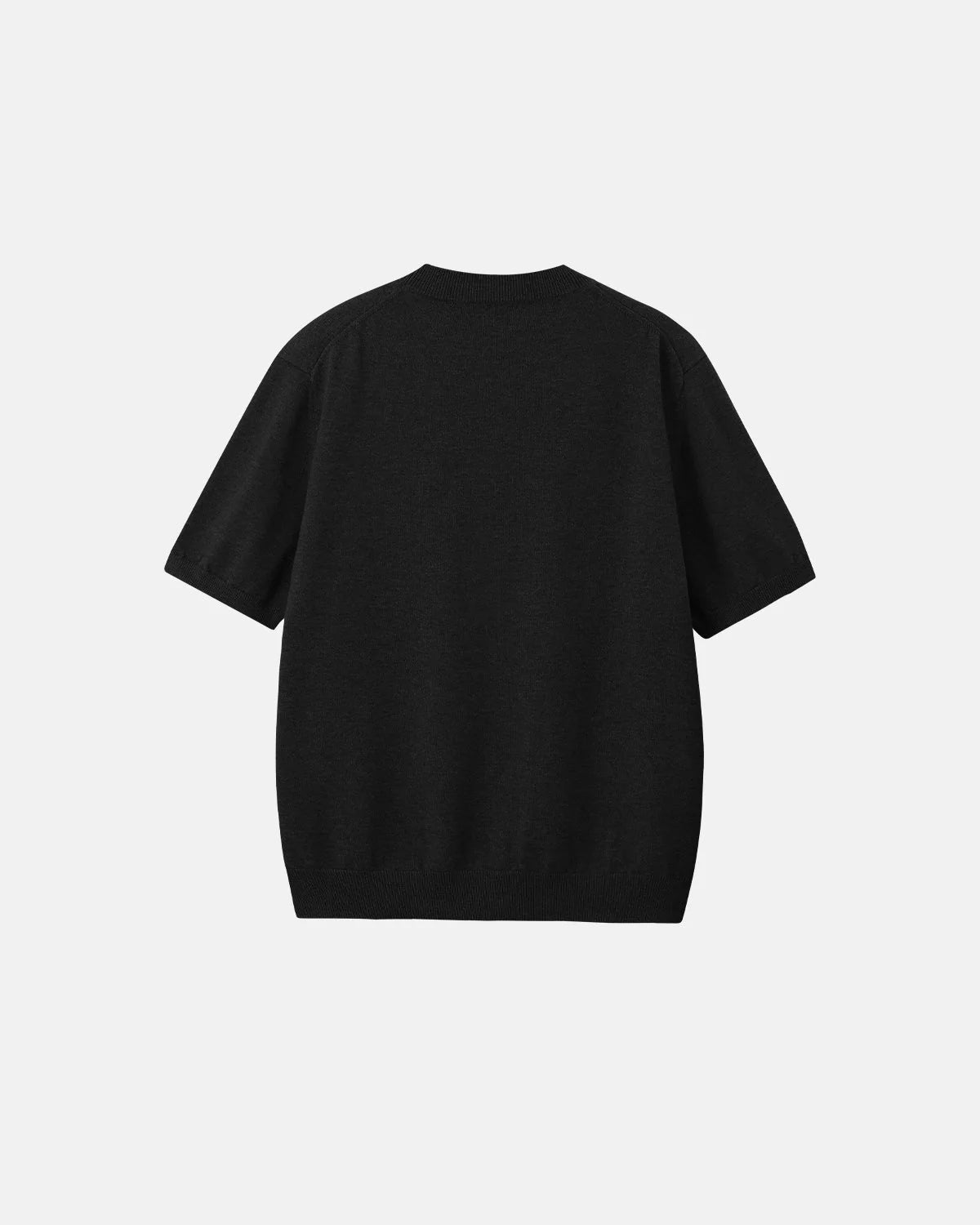 Omygoods Knitwear Short-Sleeved Crewneck Sweater