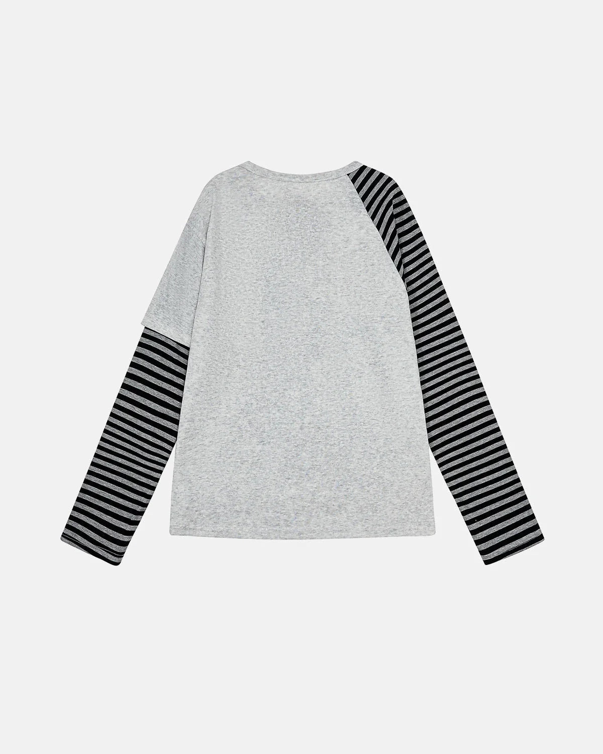 Omygoods Lace-Up Layered Graphic Long Sleeve T-Shirt