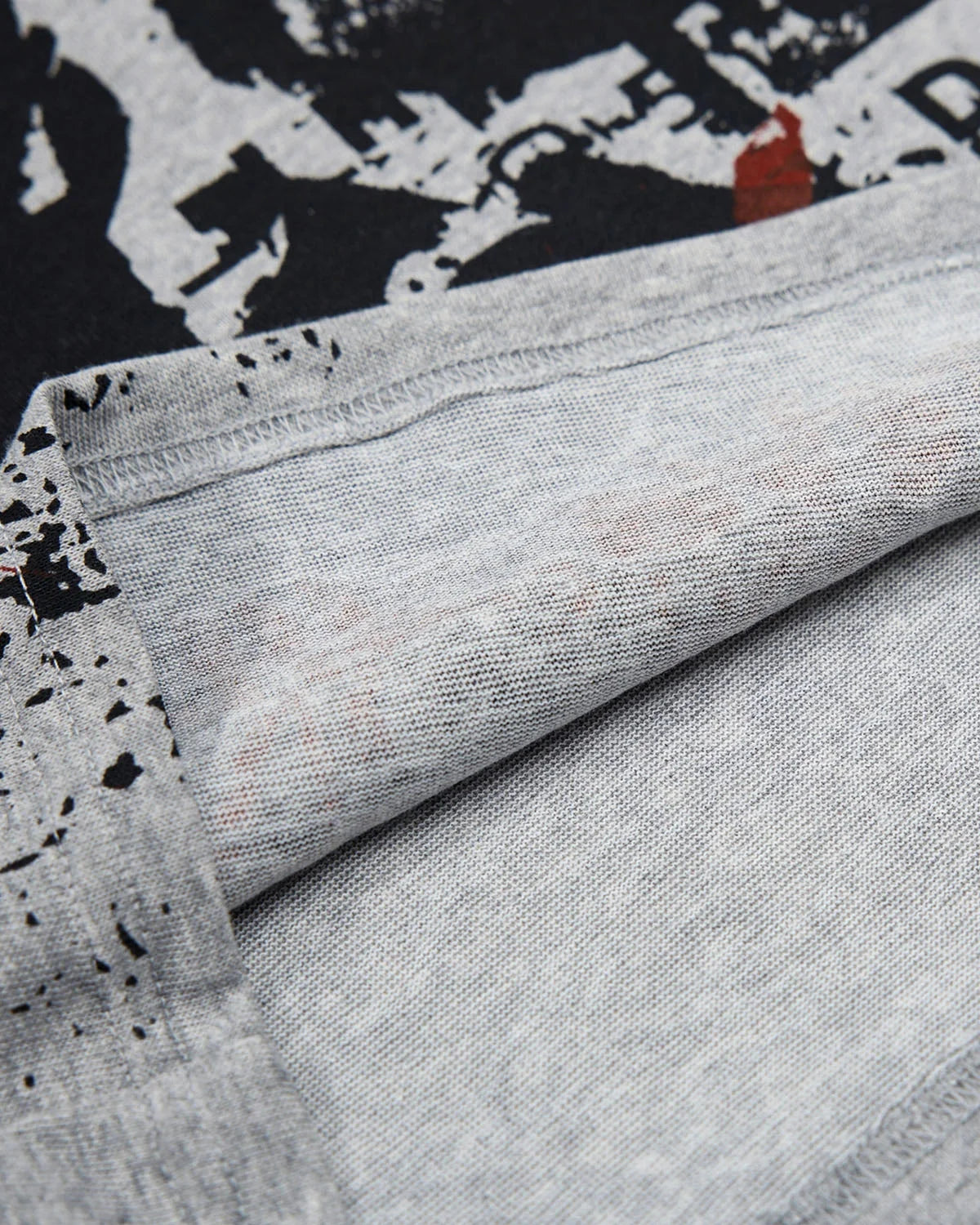Omygoods Lace-Up Layered Graphic Long Sleeve T-Shirt
