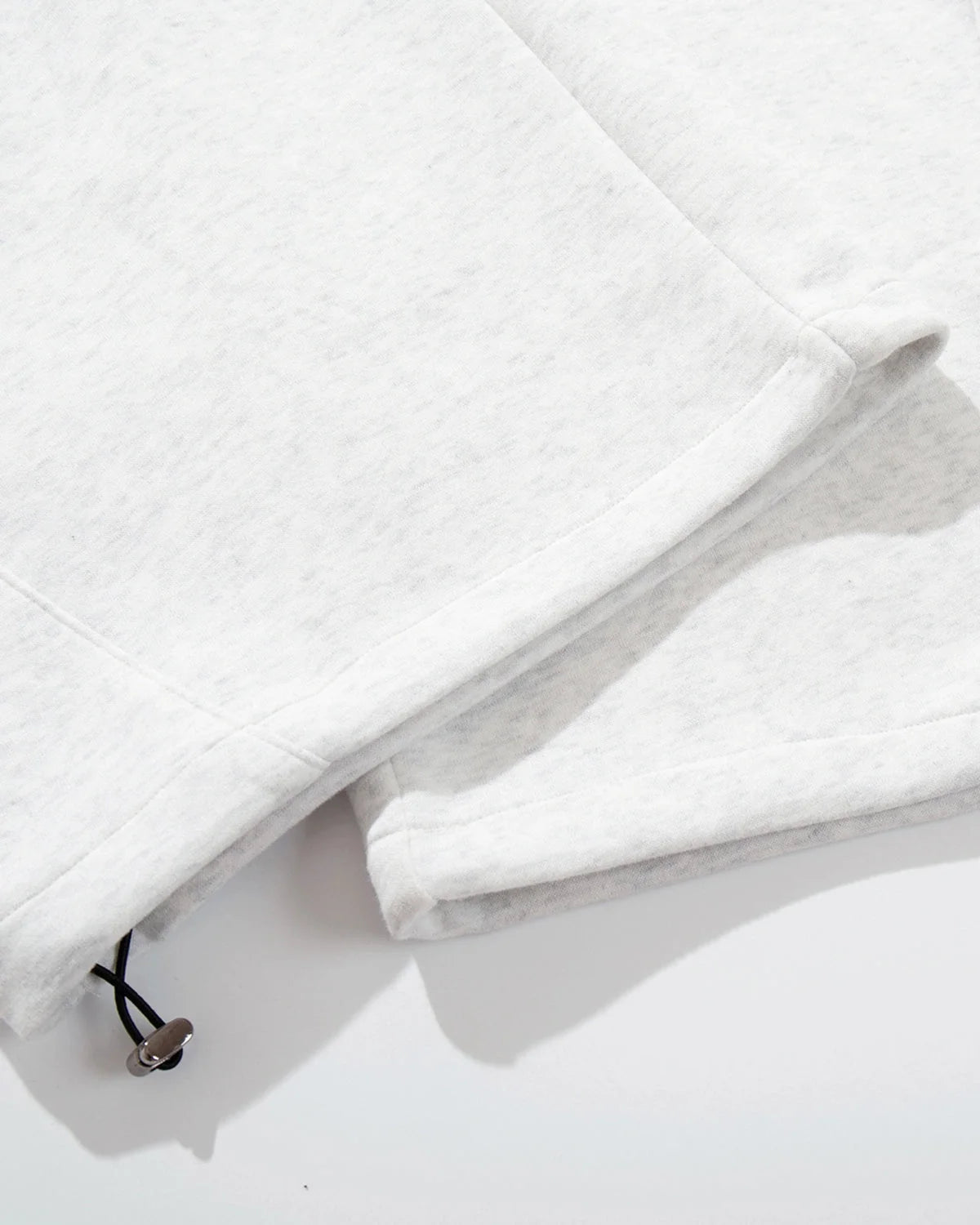 Omygoods Layered Waist Baggy Wide Leg Sweatpants