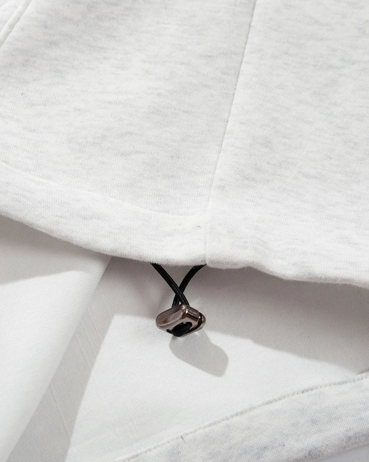Omygoods Layered Waist Baggy Wide Leg Sweatpants