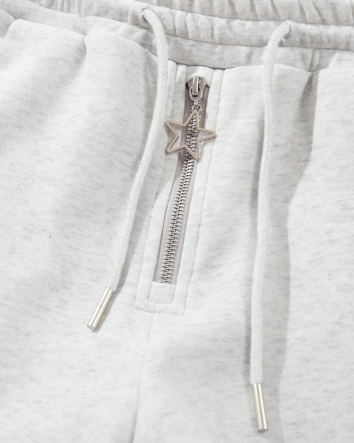 Omygoods Layered Waist Baggy Wide Leg Sweatpants