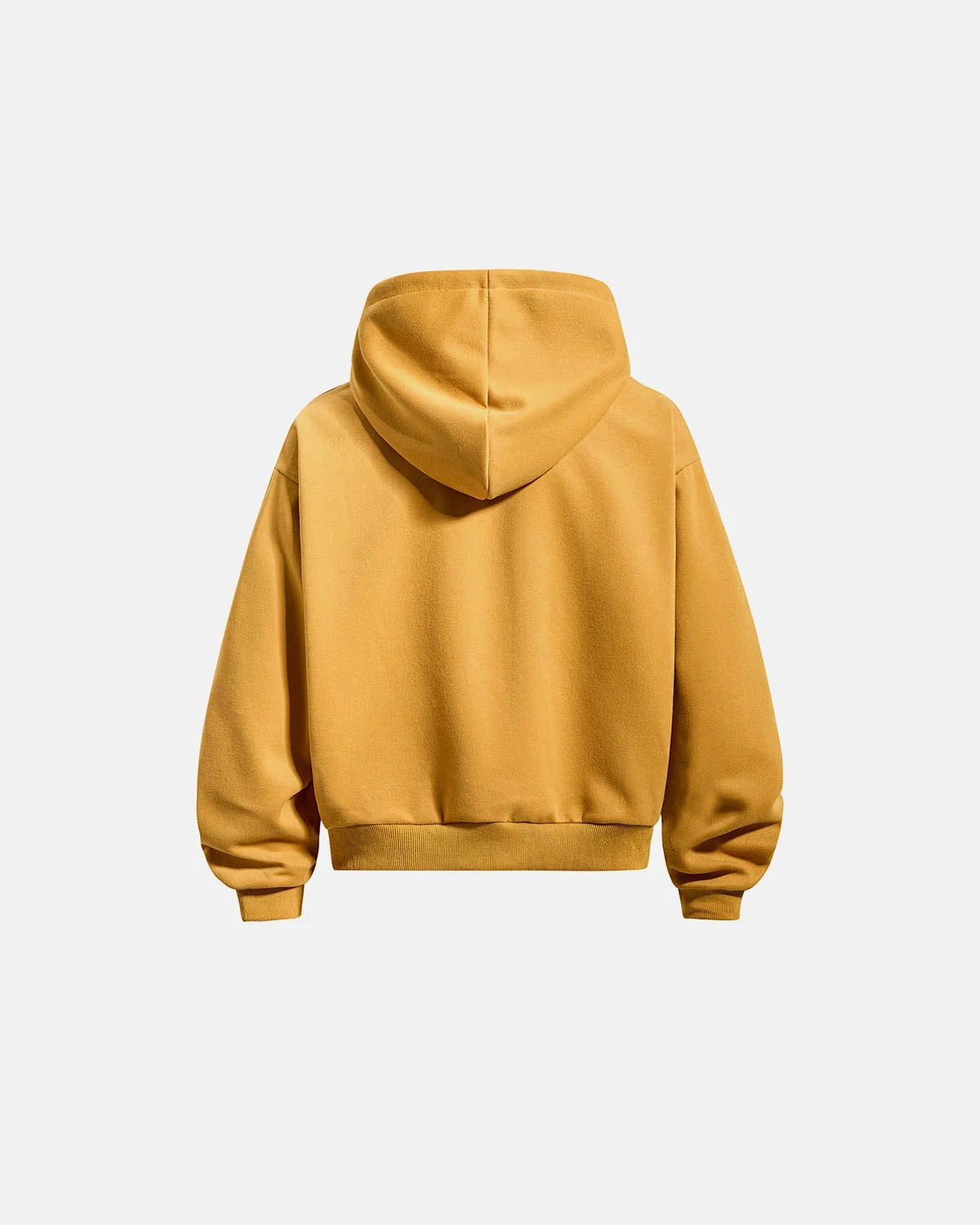 Omygoods Leopard Applique Boxy Zip Up Hoodie