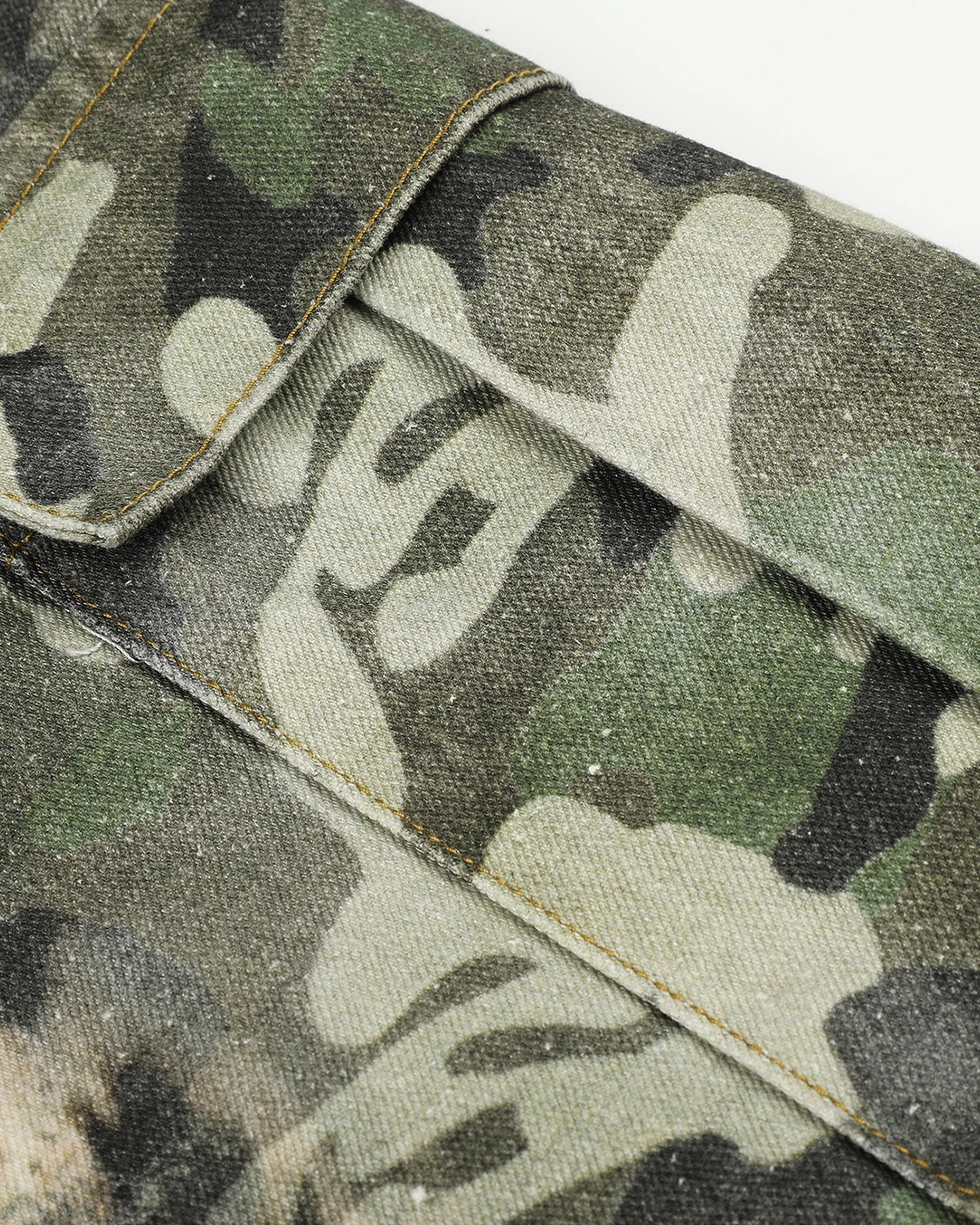 Omygoods Leopard Camo Cargo Longline Shorts