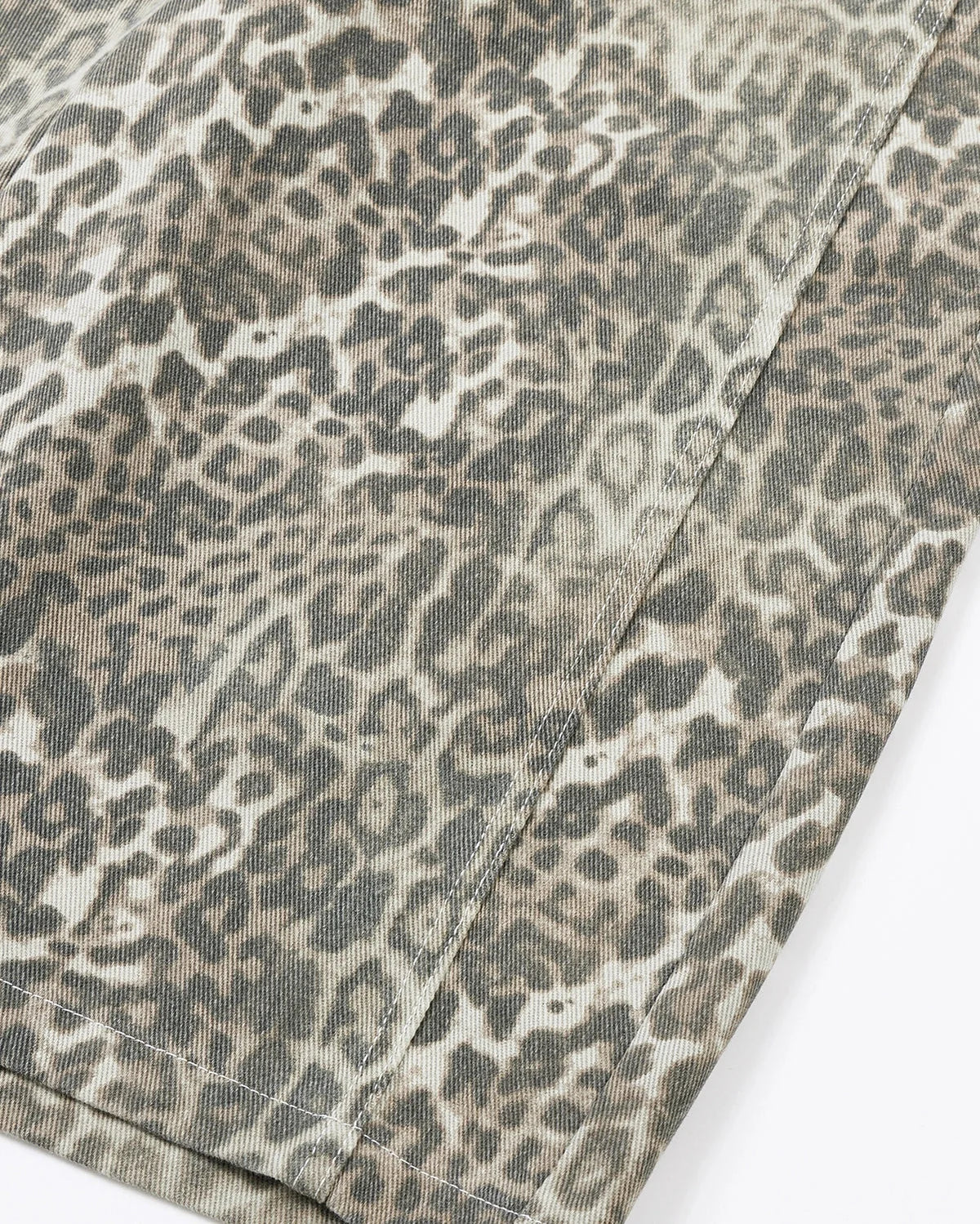 Omygoods Leopard Print Baggy Shorts