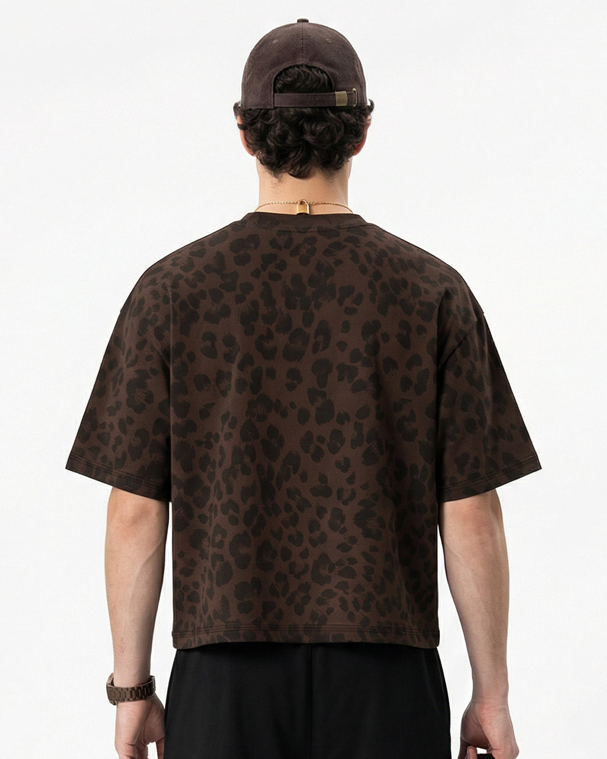 Omygoods Leopard Print Boxy T-Shirt