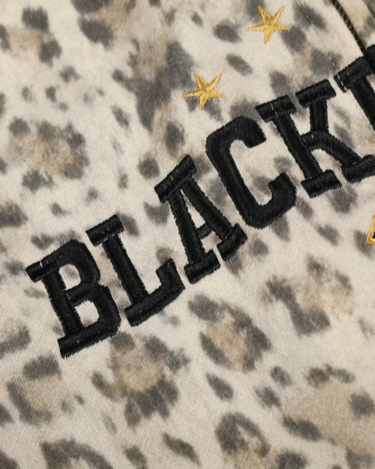 Omygoods Leopard Print Graphic Boxy Zip Up Hoodie