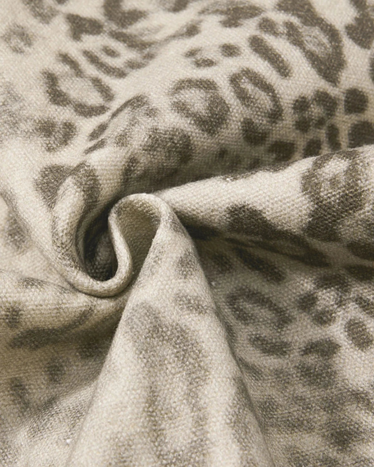 Omygoods Leopard Print Wide Leg Pants