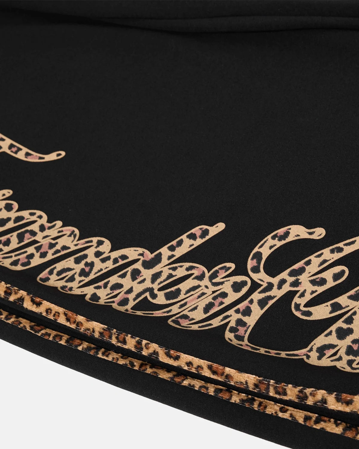 Omygoods Leopard Stripe Graphic Barrel Sweatpants