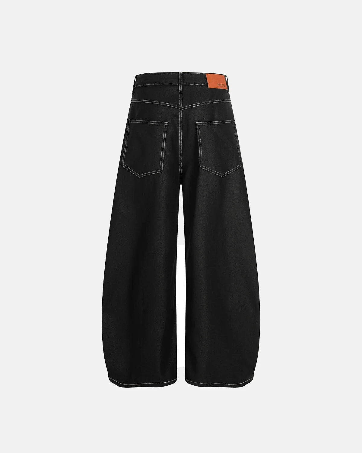 Omygoods Letter Graphic Cargo Barrel Jeans