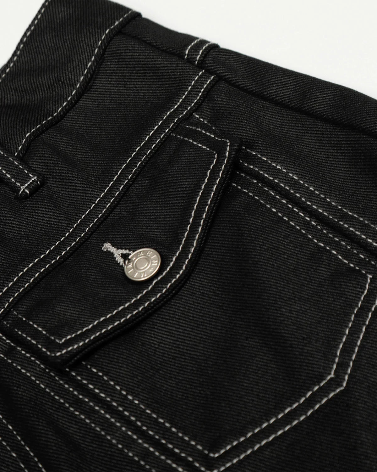 Omygoods Letter Graphic Cargo Barrel Jeans