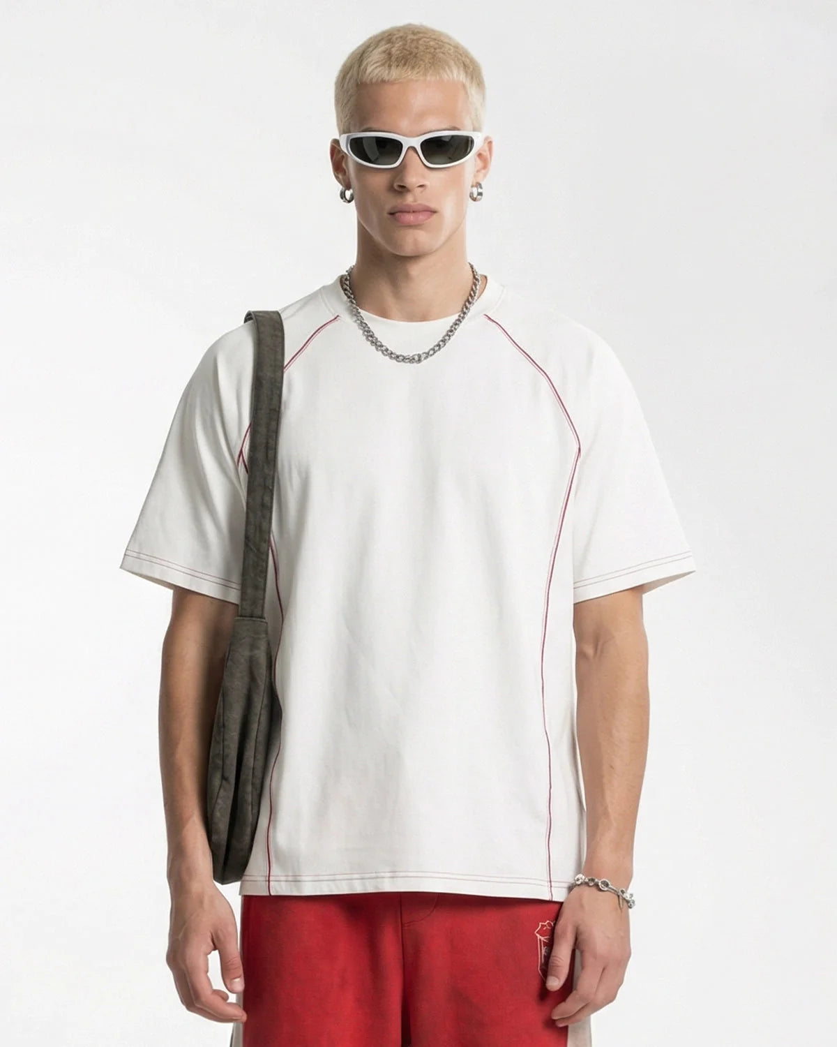Omygoods Lightweight Stitching Activewear Tee
