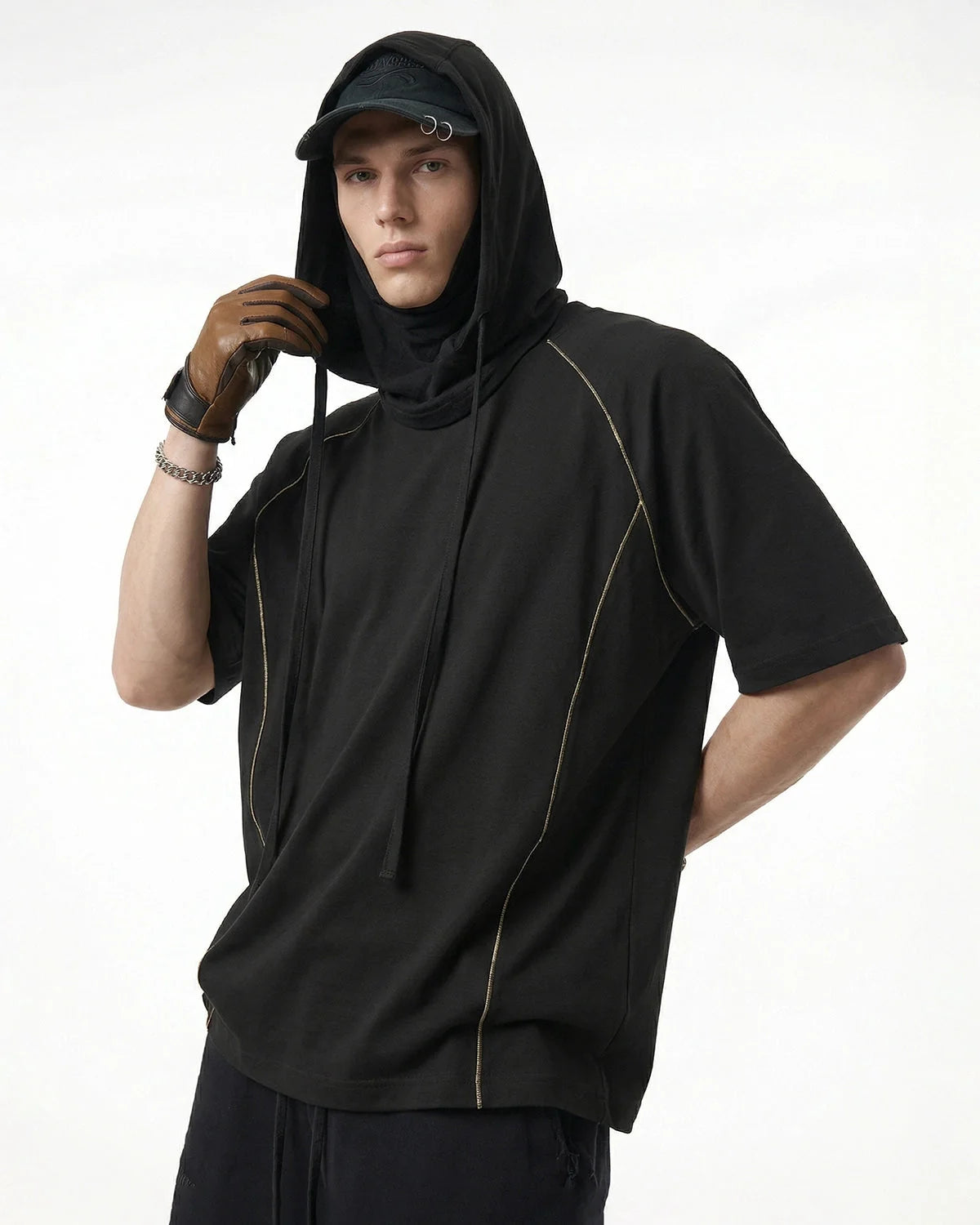 Omygoods Lightweight Stitching Activewear Tee