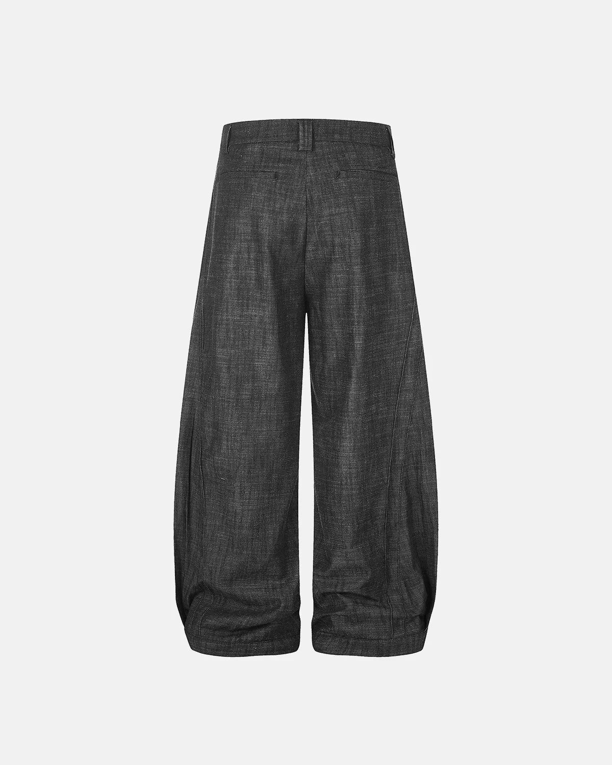 Omygoods Lightweight Structured Barrel Jeans