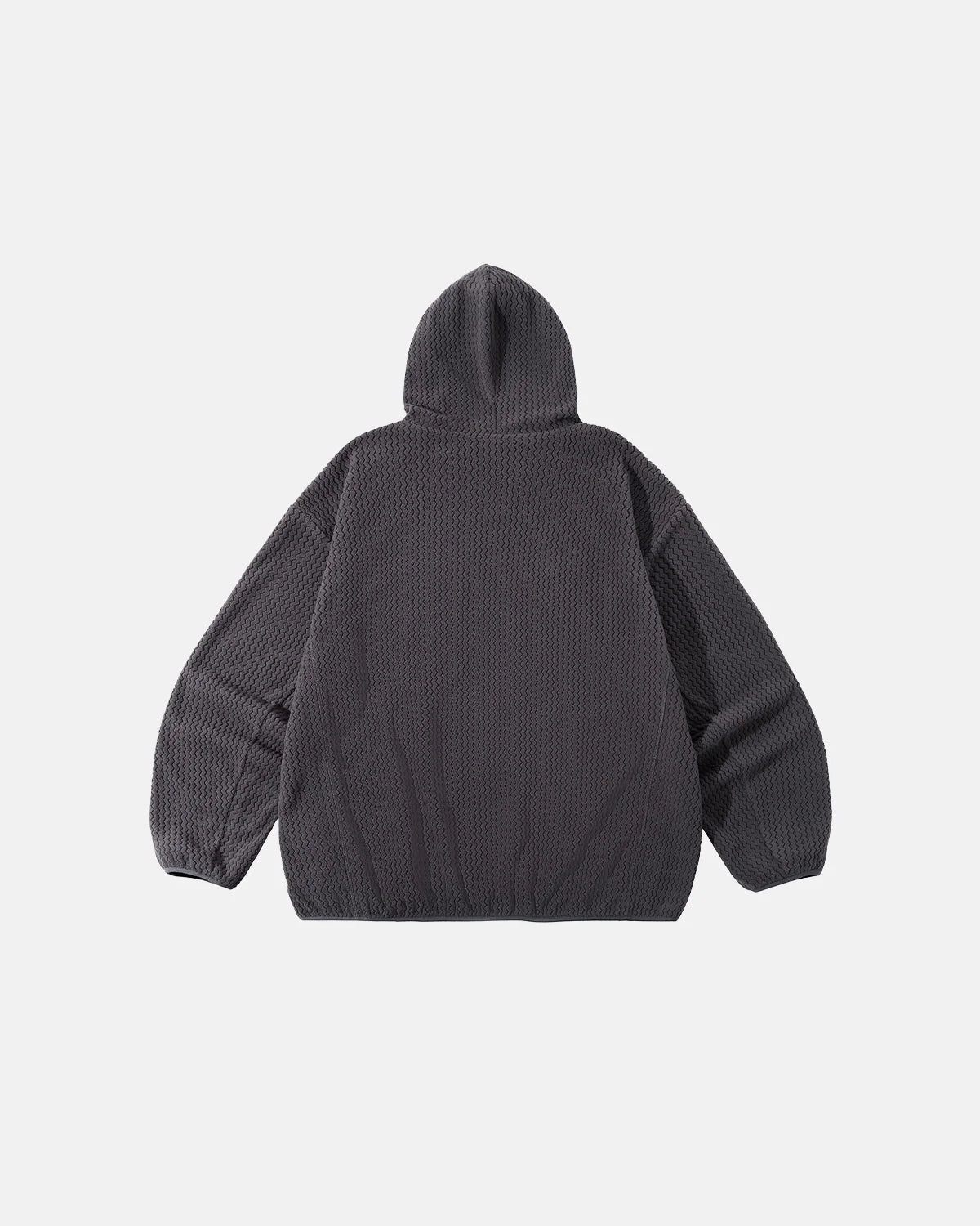 Omygoods Lightweight Wave Fleece Zip Up Jacket