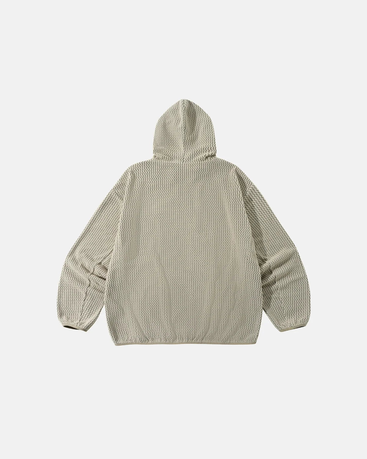 Omygoods Lightweight Wave Fleece Zip Up Jacket