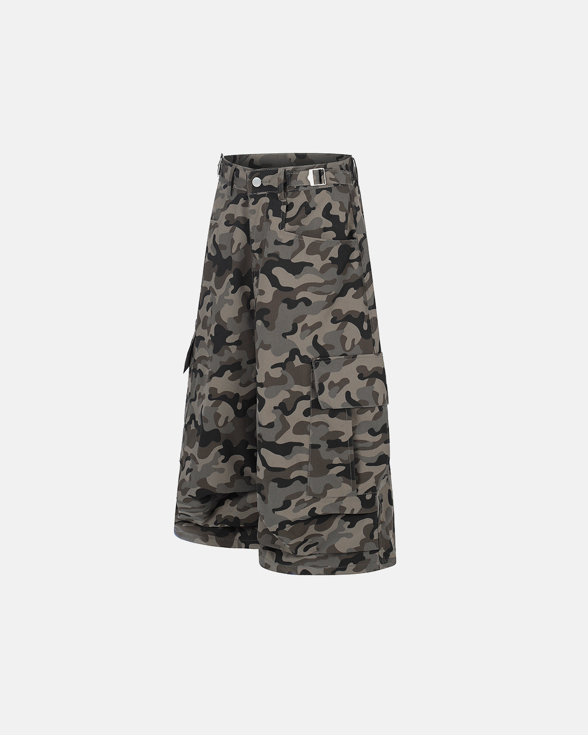 Omygoods Long Camo Streetwear Shorts