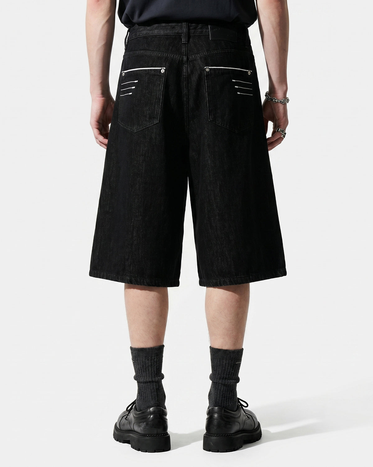 Omygoods Longline Wide-Leg Jorts