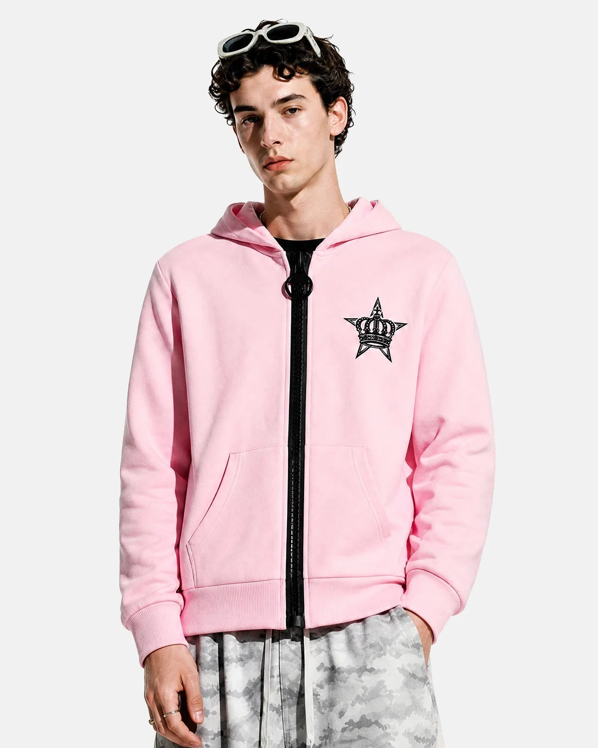 Omygoods Mega Zip Boxy Hoodie