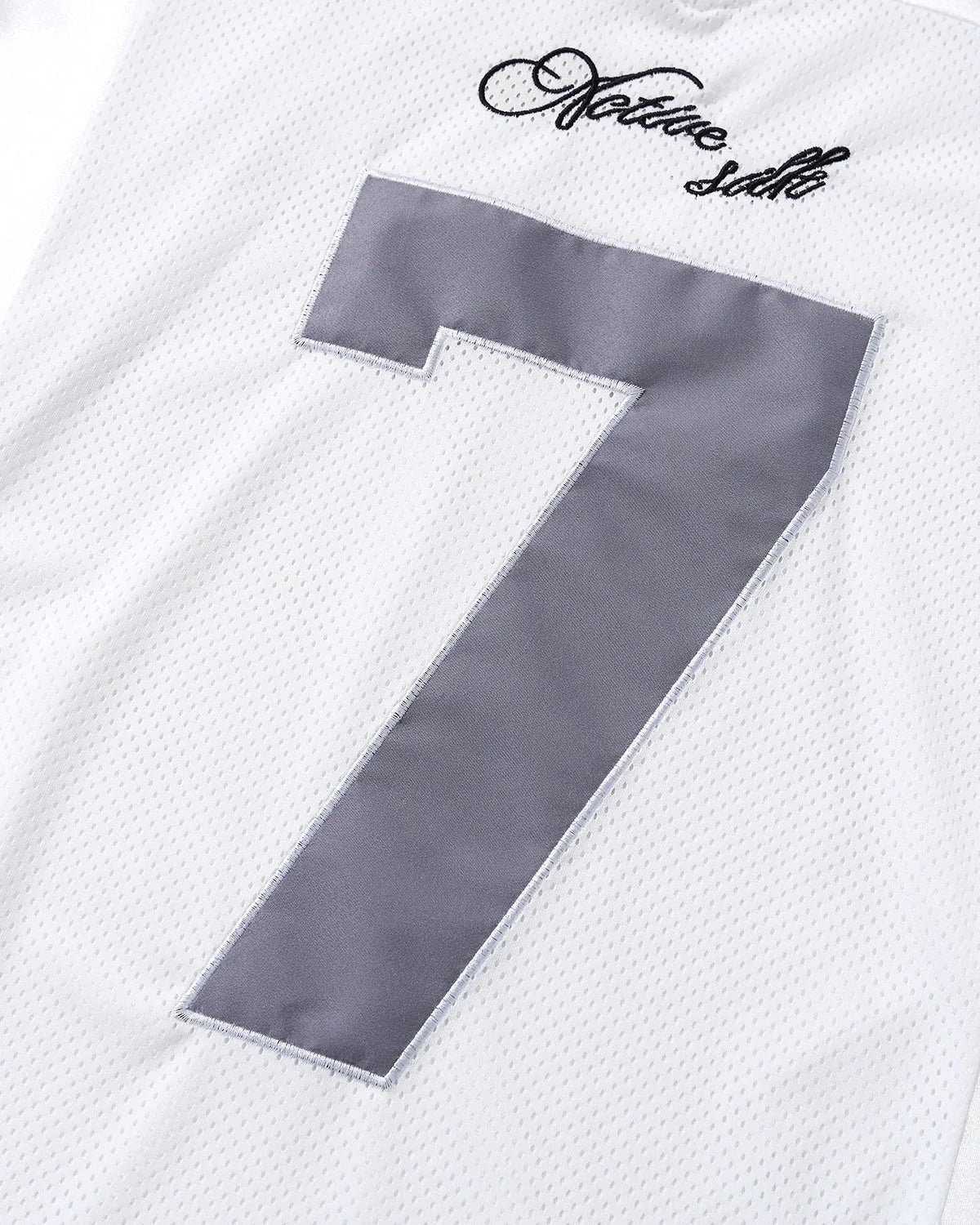 Omygoods Mesh Patchwork Number Jersey