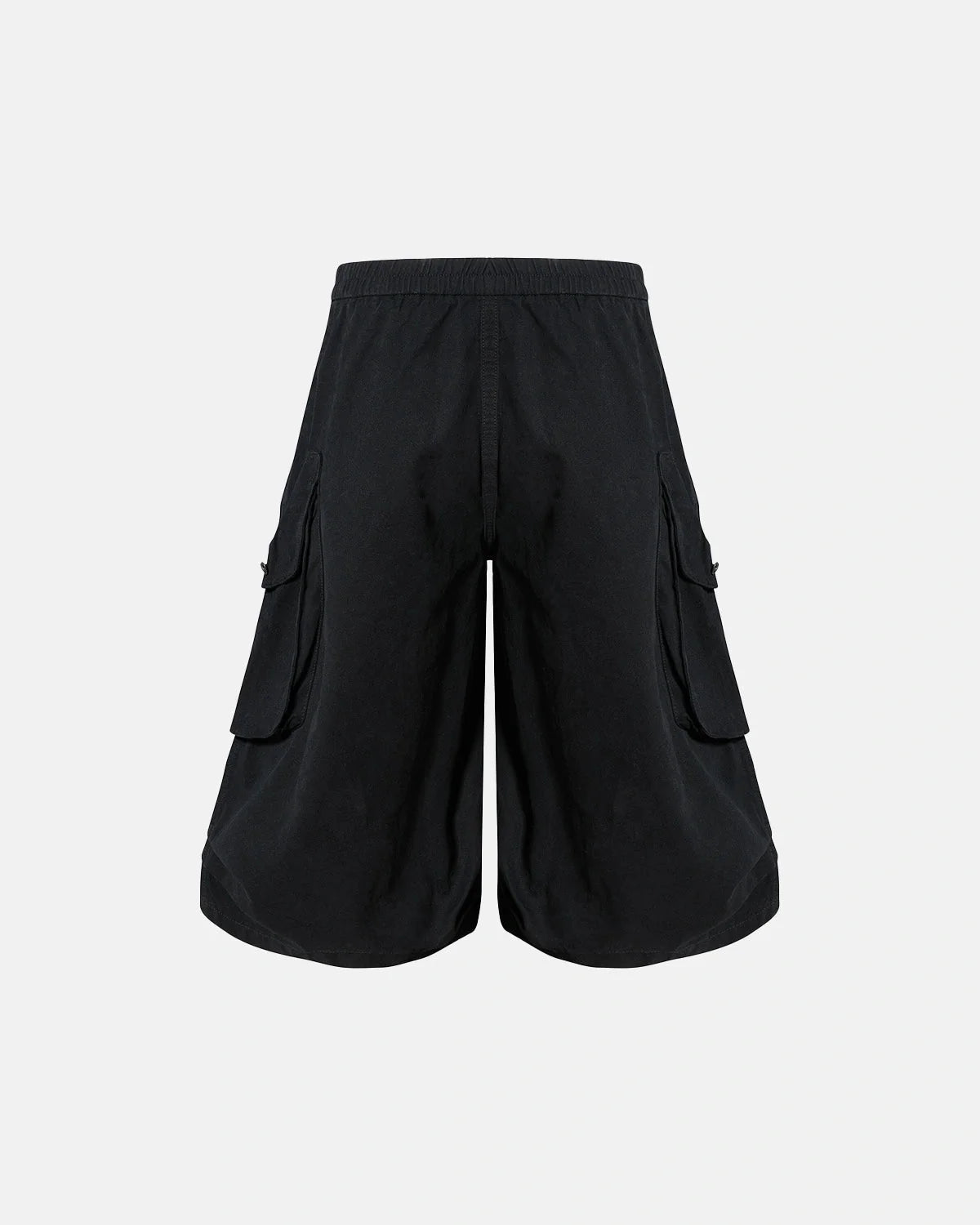 Omygoods Metal Button Longline Cargo Shorts