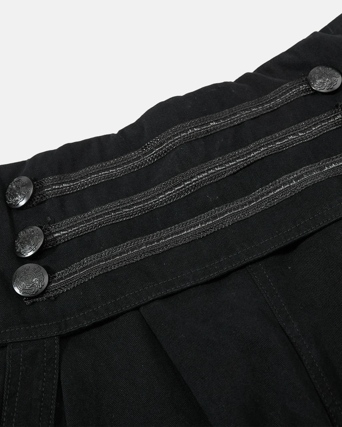 Omygoods Metal Button Longline Cargo Shorts
