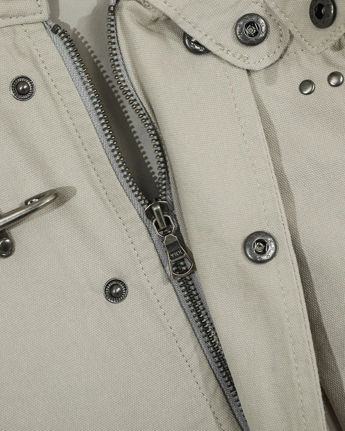 Omygoods Metal Clasp Boxy Workwear Jacket