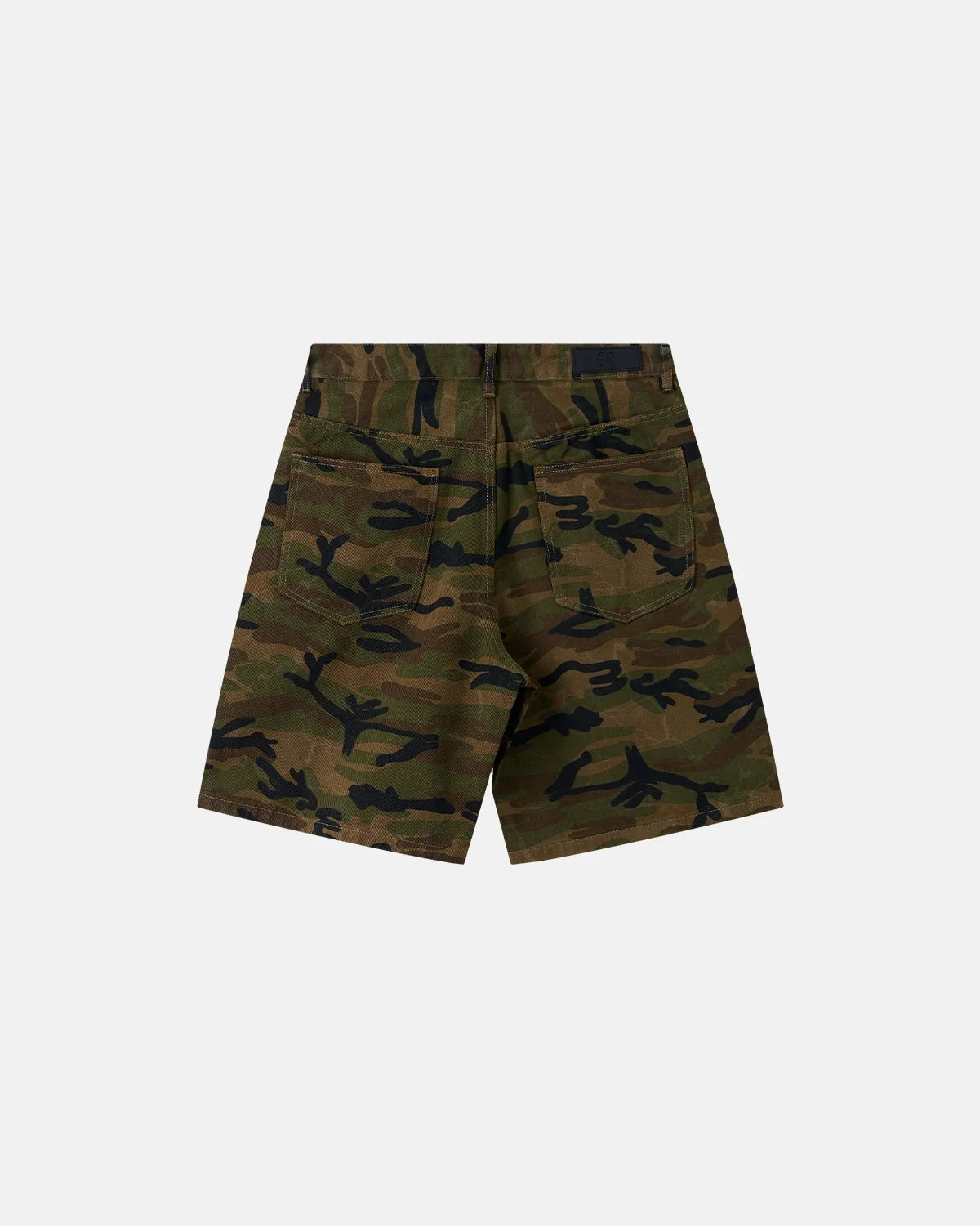 Omygoods Metal Clasp Camo Shorts