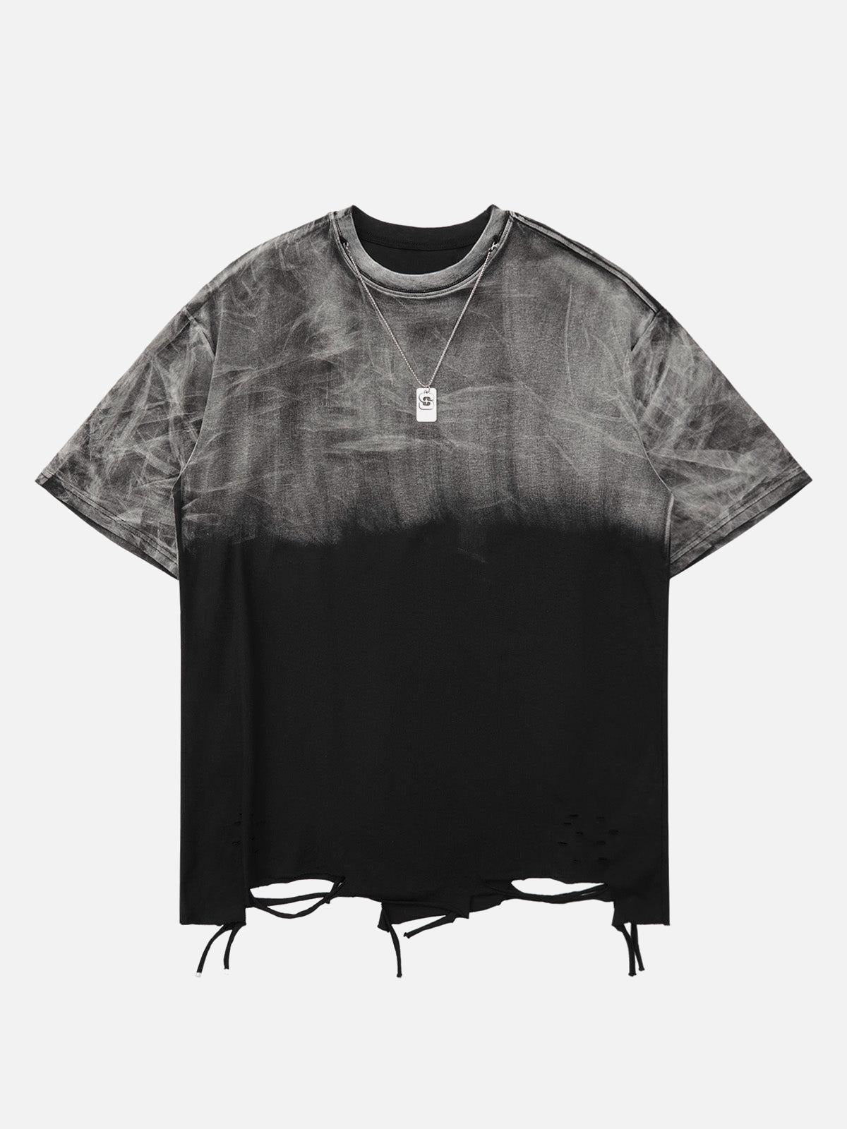 Omygoods Metal Tag Street Rap T-Shirt