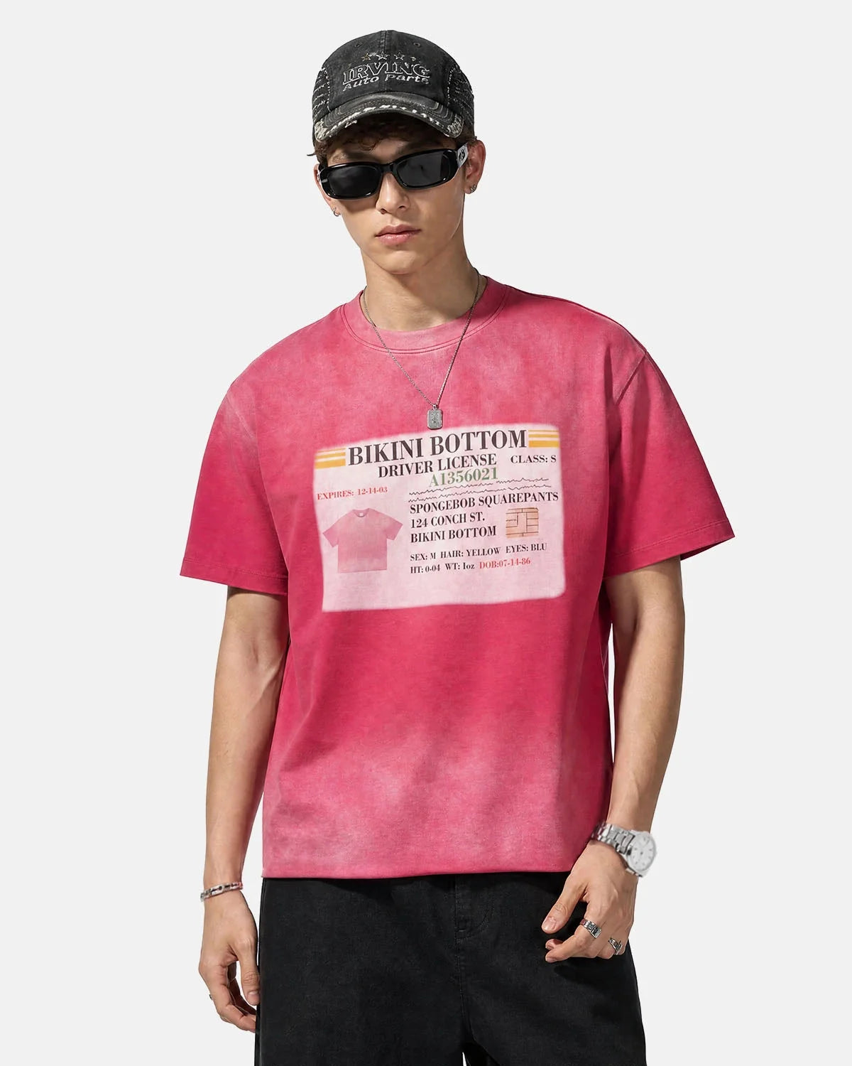 Omygoods Monkey Wash Graphic Boxy T-Shirt