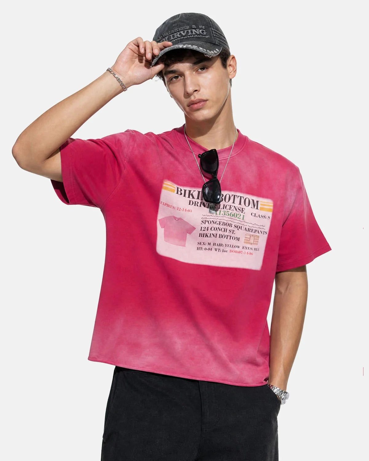 Omygoods Monkey Wash Graphic Boxy T-Shirt