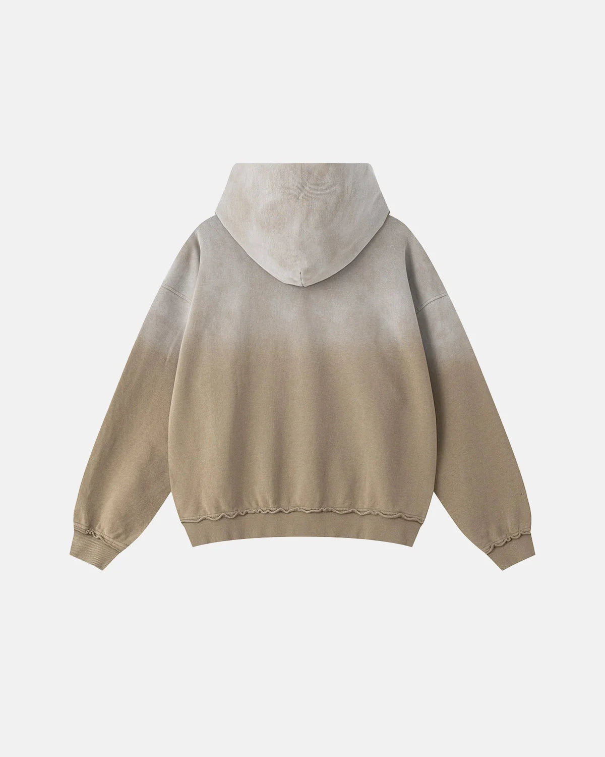 Omygoods Monkey Wash Ripped Hoodie