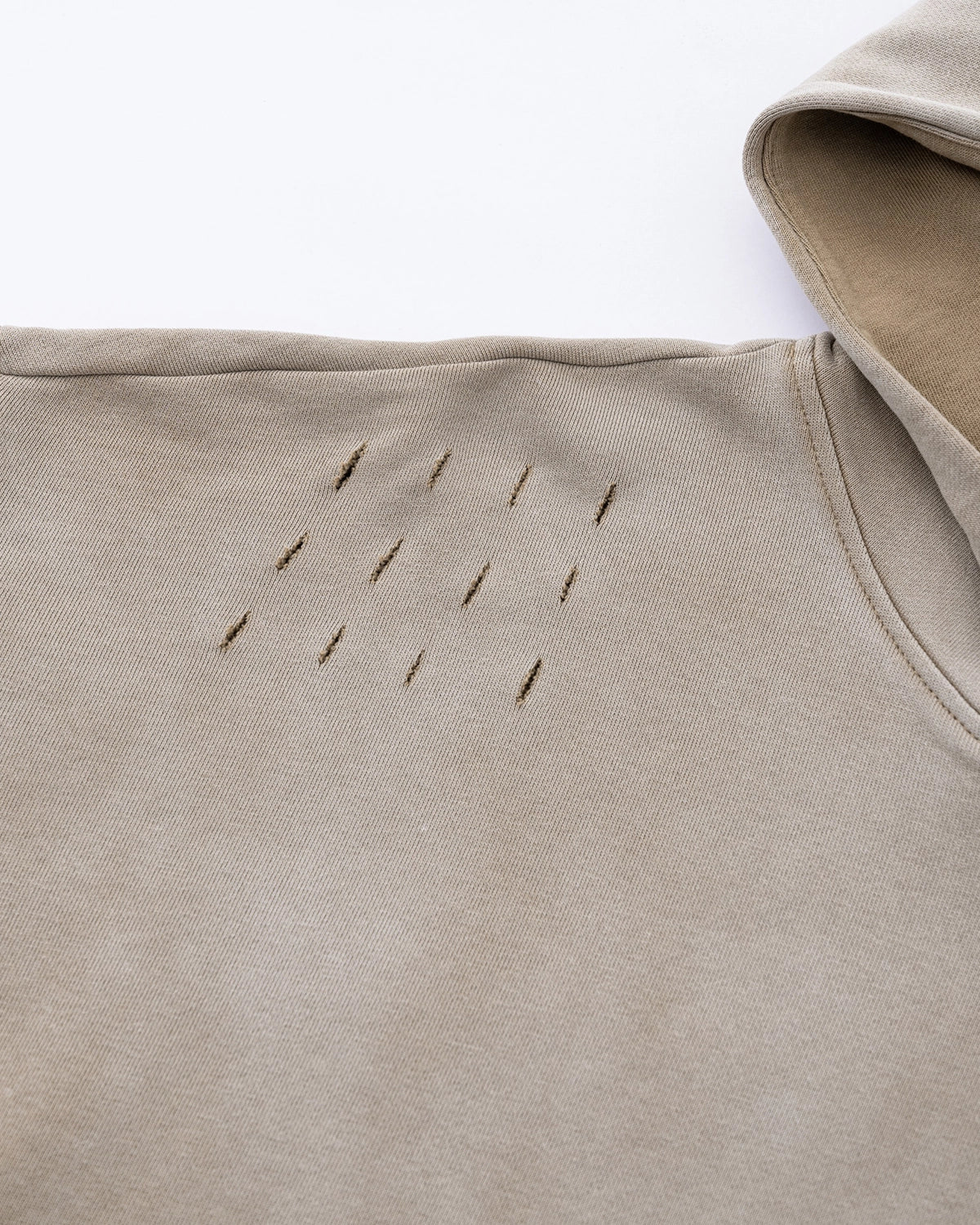 Omygoods Monkey Wash Ripped Hoodie