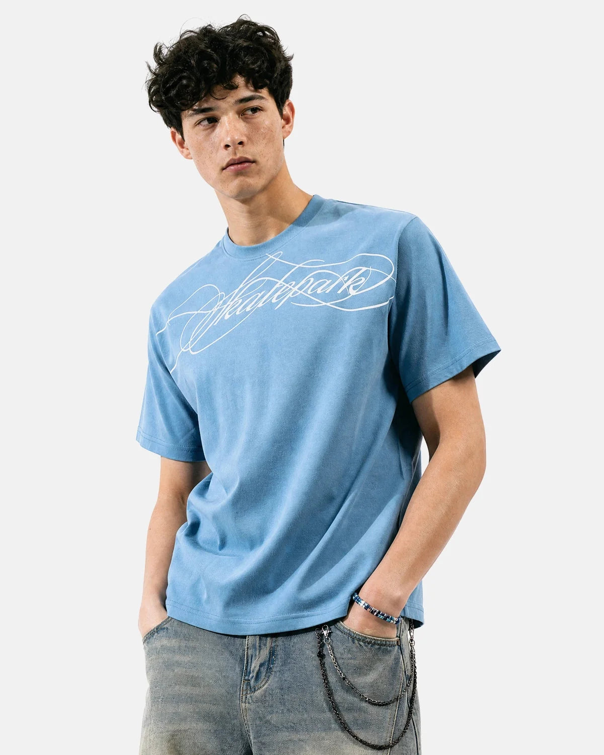 Omygoods Monkey Wash Script Graphic Baby Tee